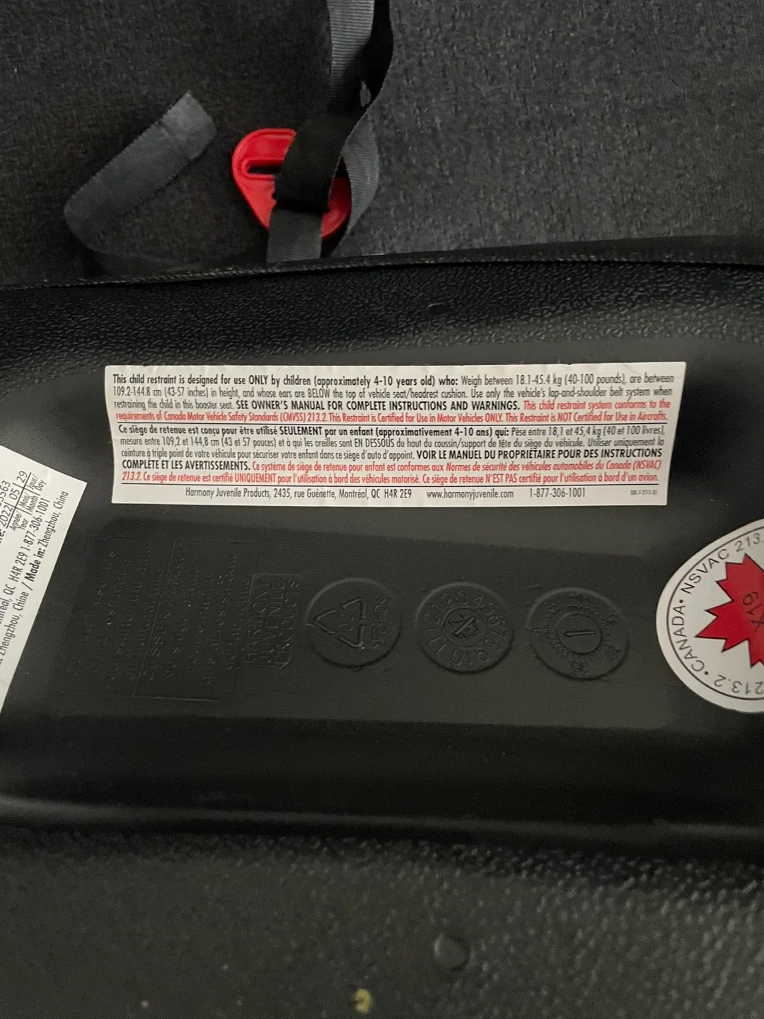 Harmony Dash Booster Seat - Black 🥕 image indicator(5)