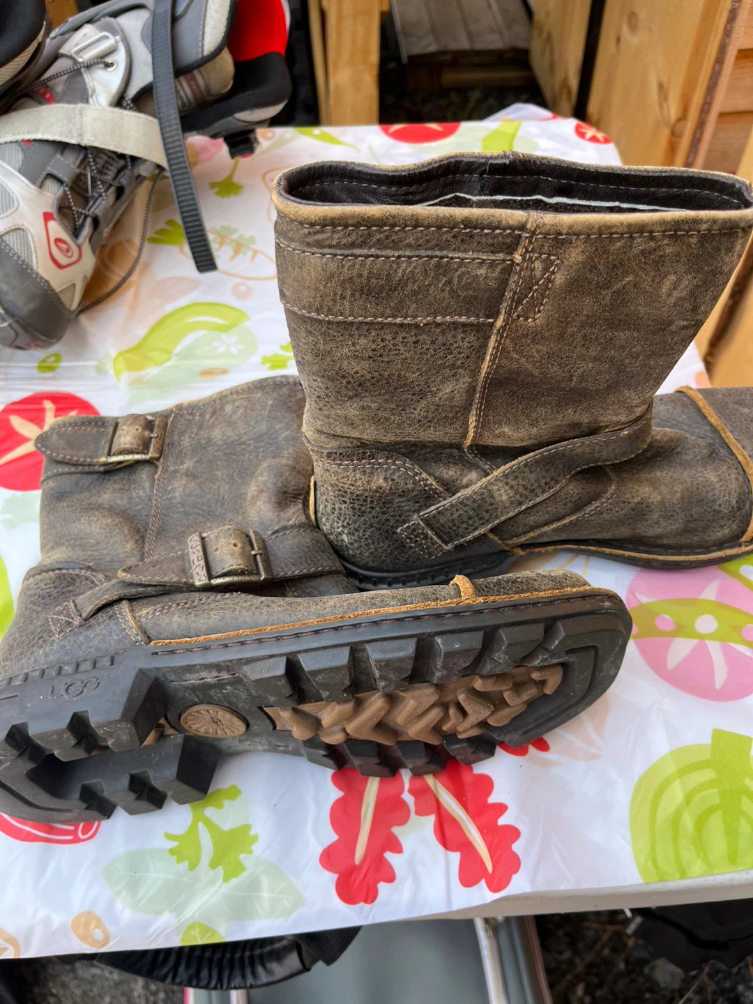 UGG Brown Leather Boots