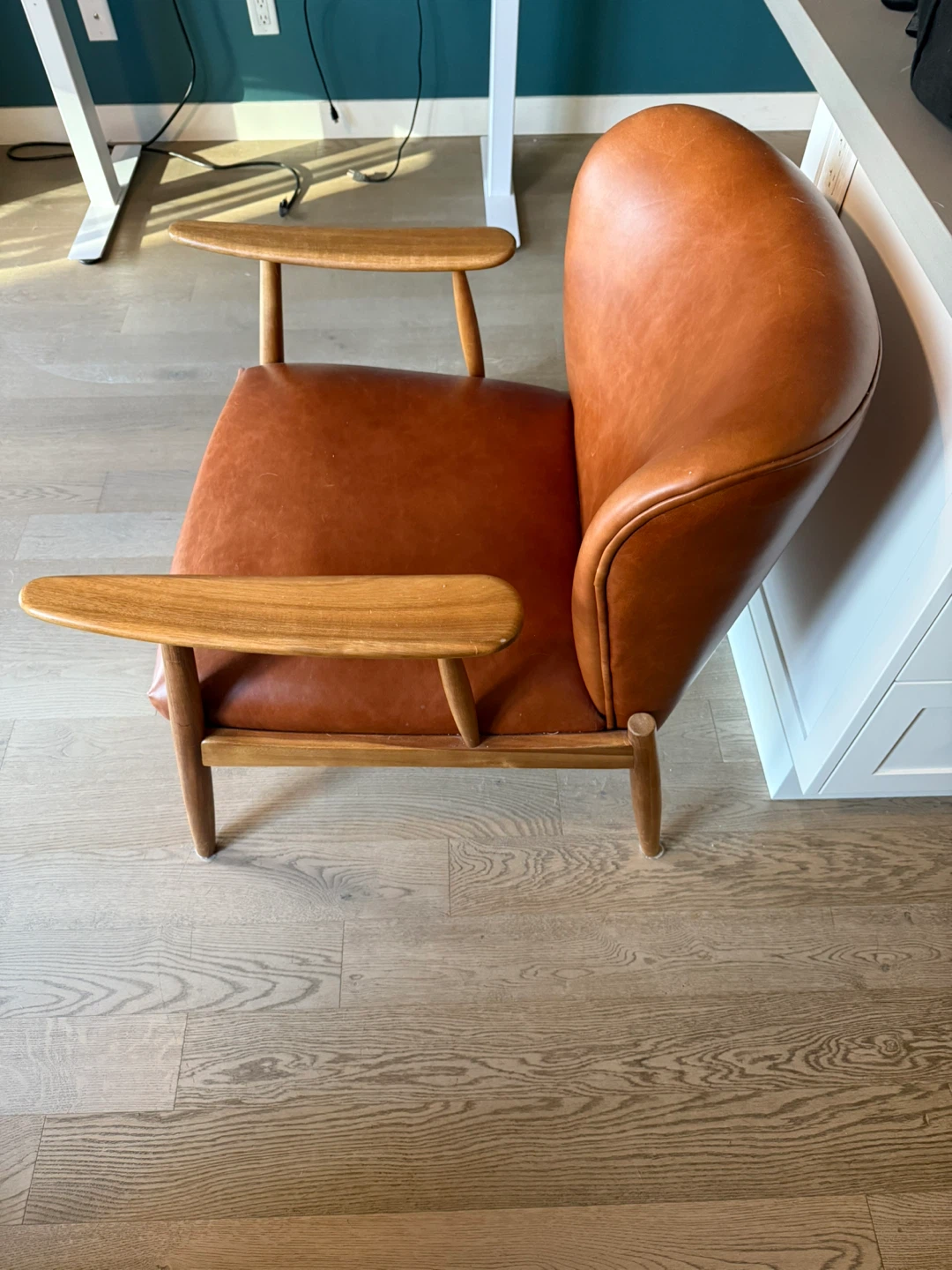 CB2 Leather Armchair - photo 2