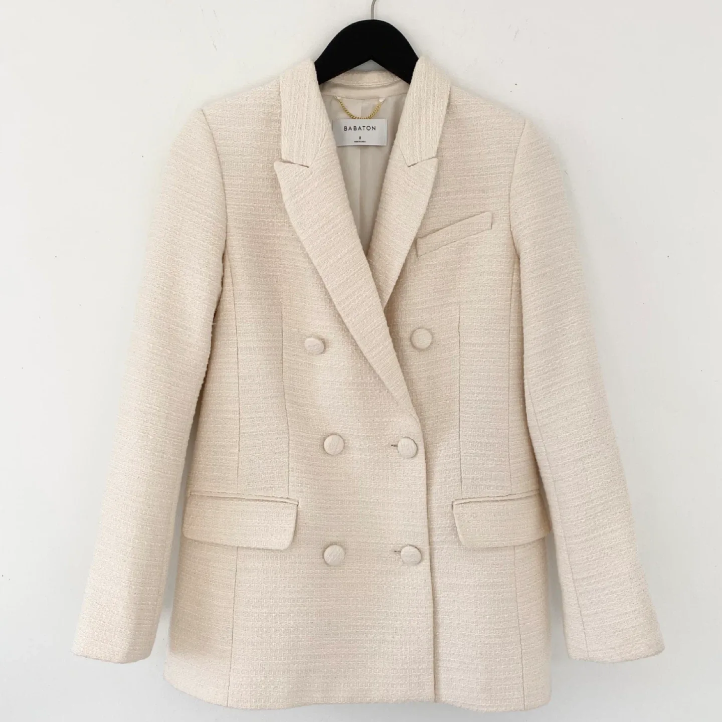 Aritzia Babaton Samuel Tweed Double Breasted Blazer thumbnail
