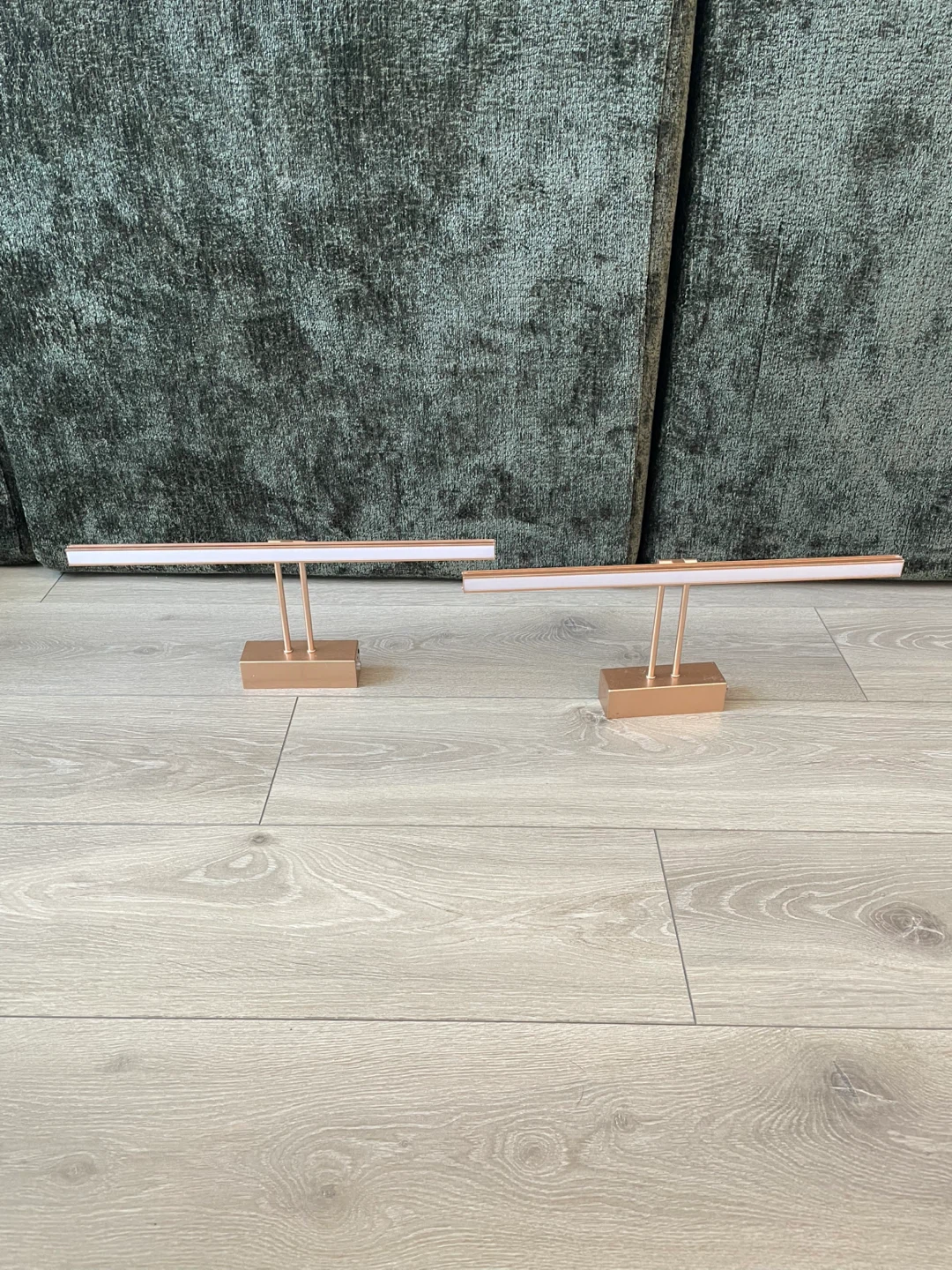 Rose Gold Picture Light sconces