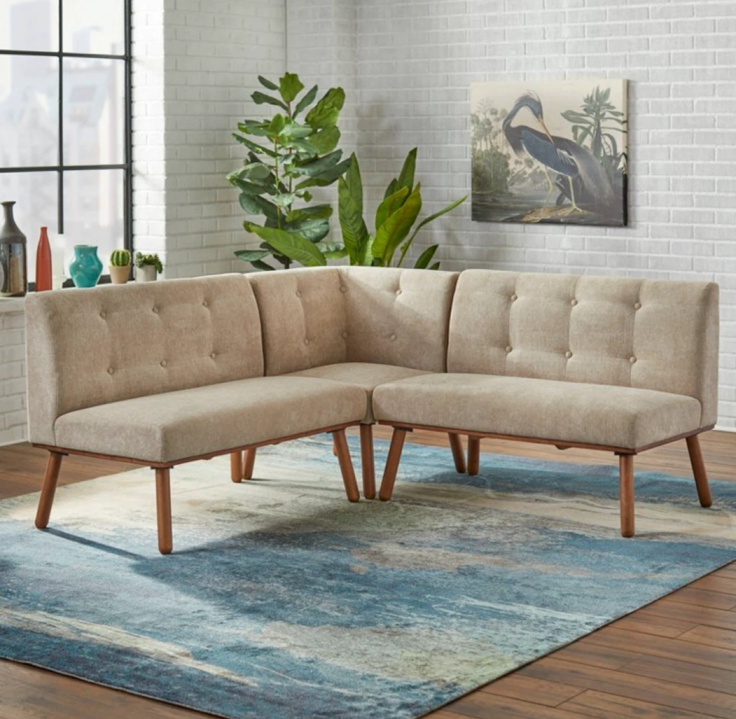 New Mid-Century Modern Breakfast Nook Dining Set  * T - photo 2