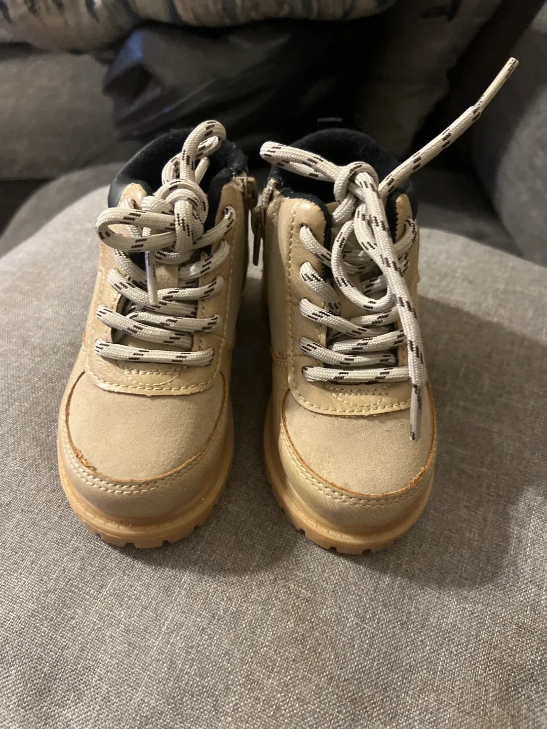 Carter’s Toddler Tan Lace-Up Boots