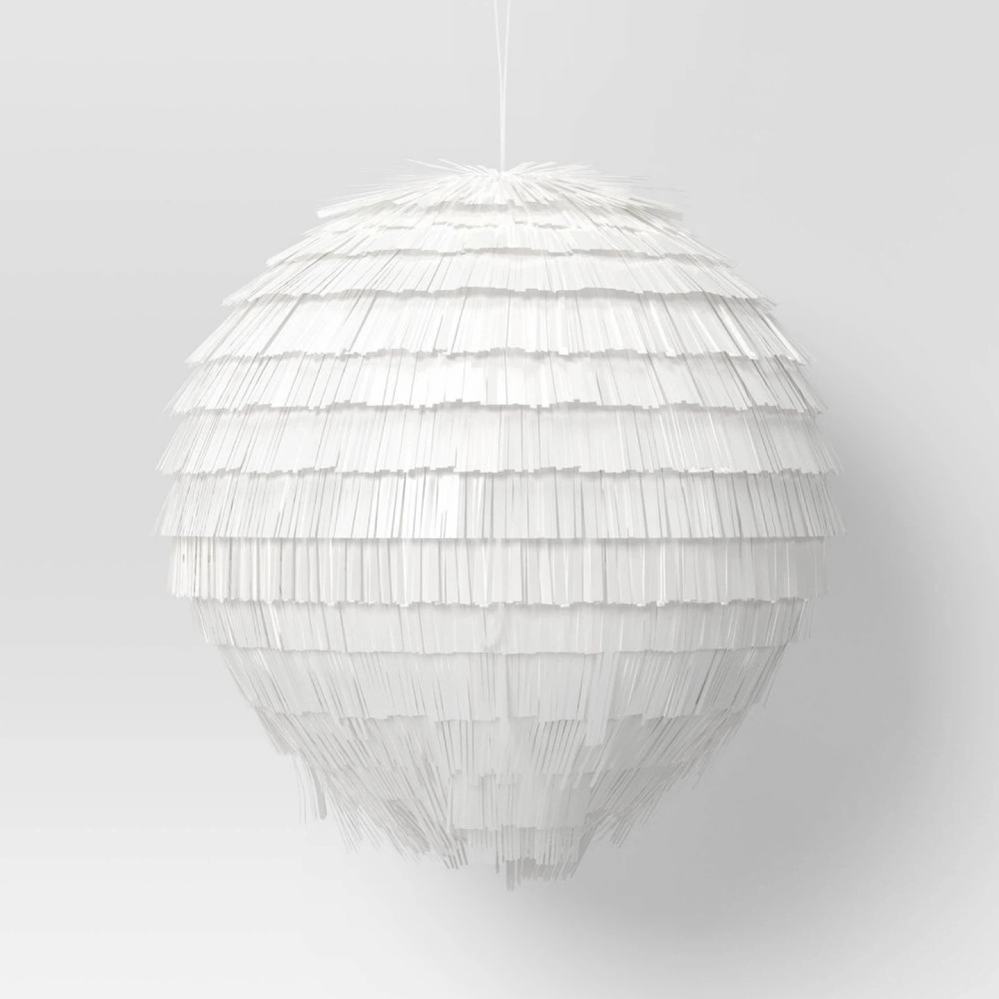 Wondershop White Fringe Ball Christmas Ornaments (4) 🥕 - photo 3