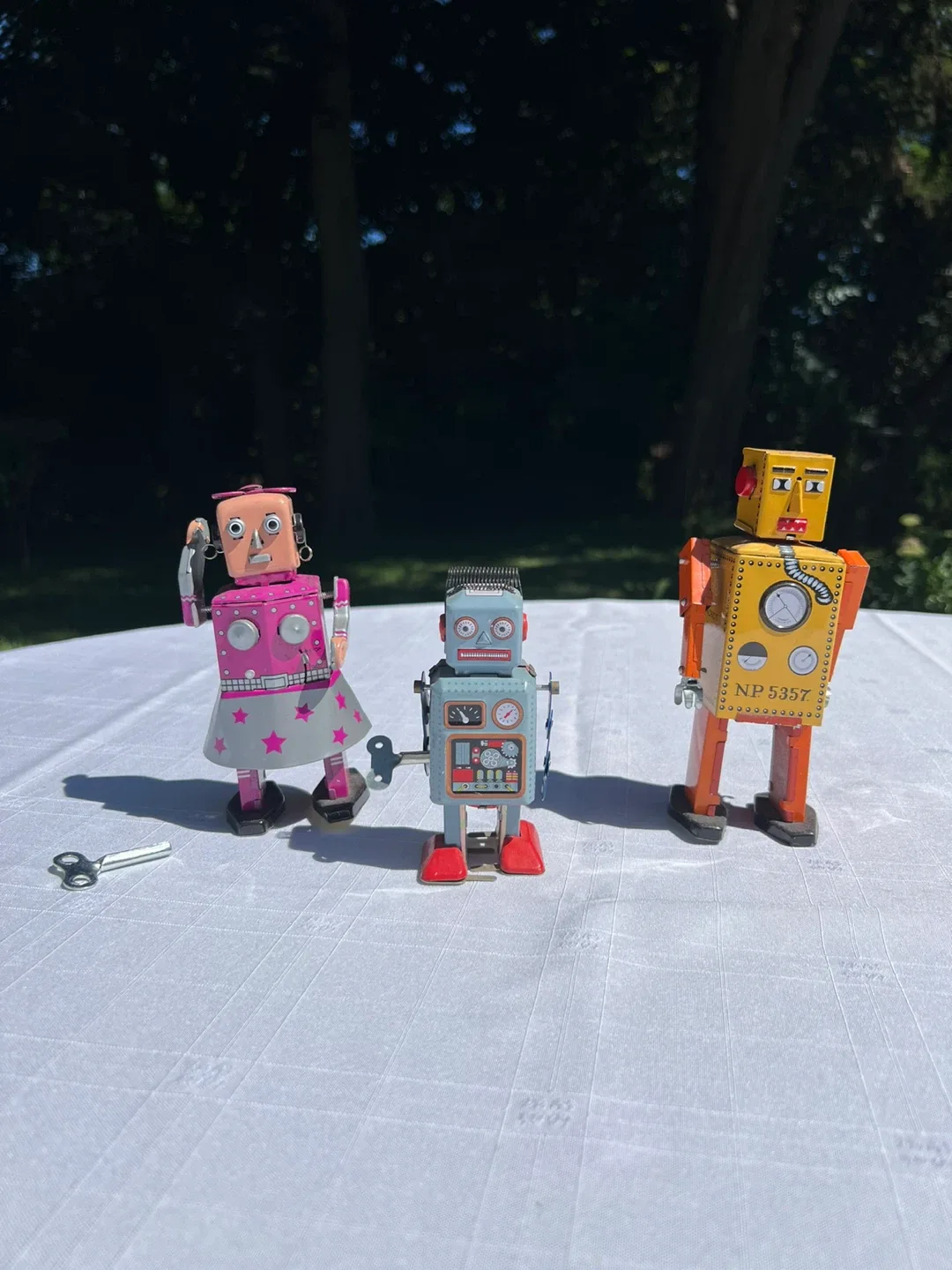 Vintage Tin Toy Robots - Set of 3 thumbnail