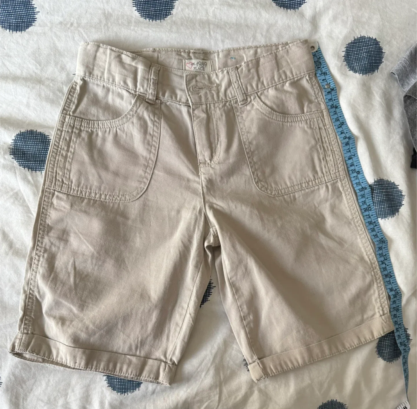 New Children's Place Beige Shorts - Size 12 thumbnail