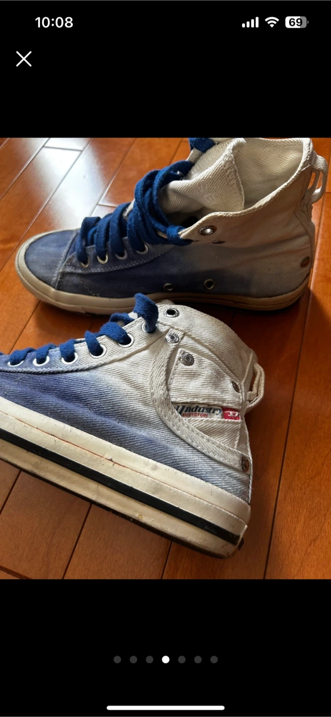 Diesel Denim High Top Sneakers 6.5 - photo 3
