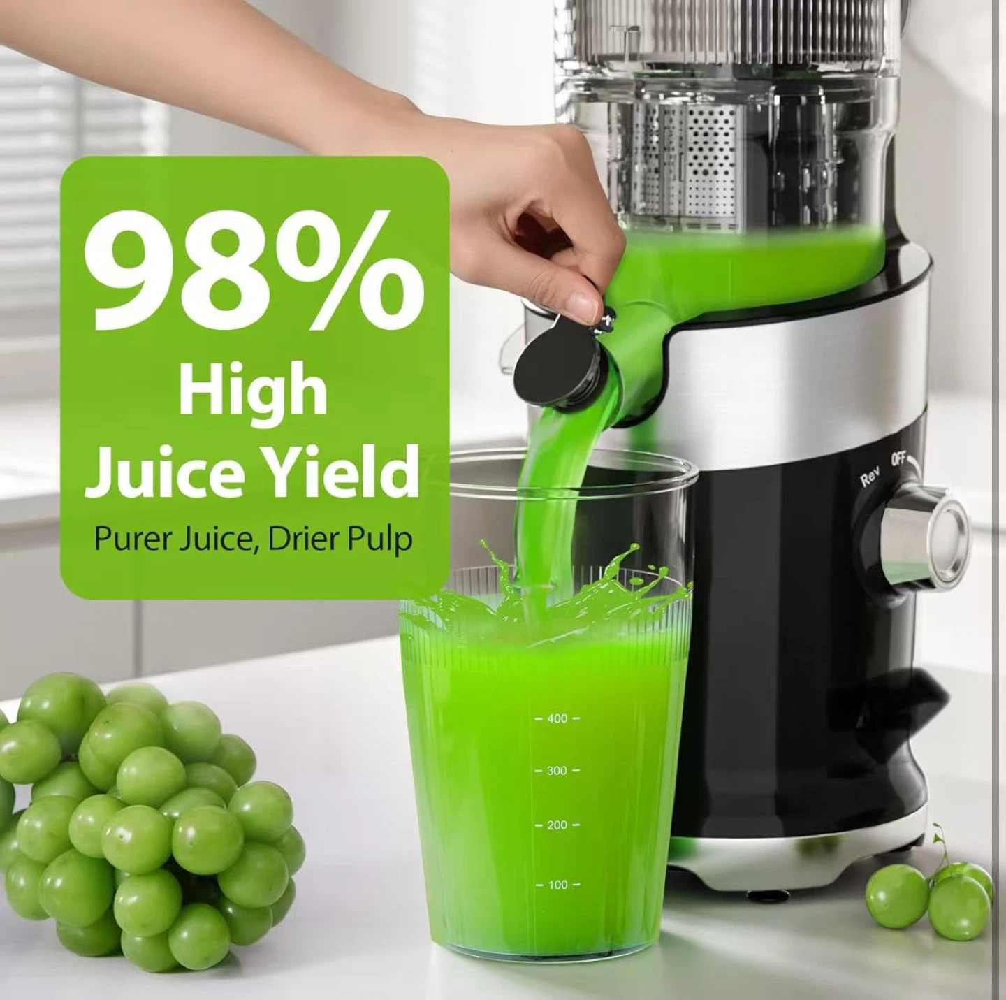 Aobosi Slow Masticating Juicer - Compact Size - photo 5