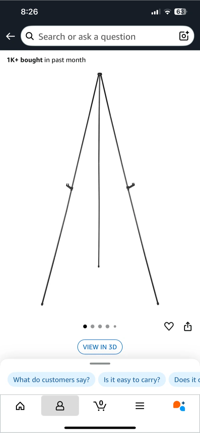 Lightweight Instant Display Easel