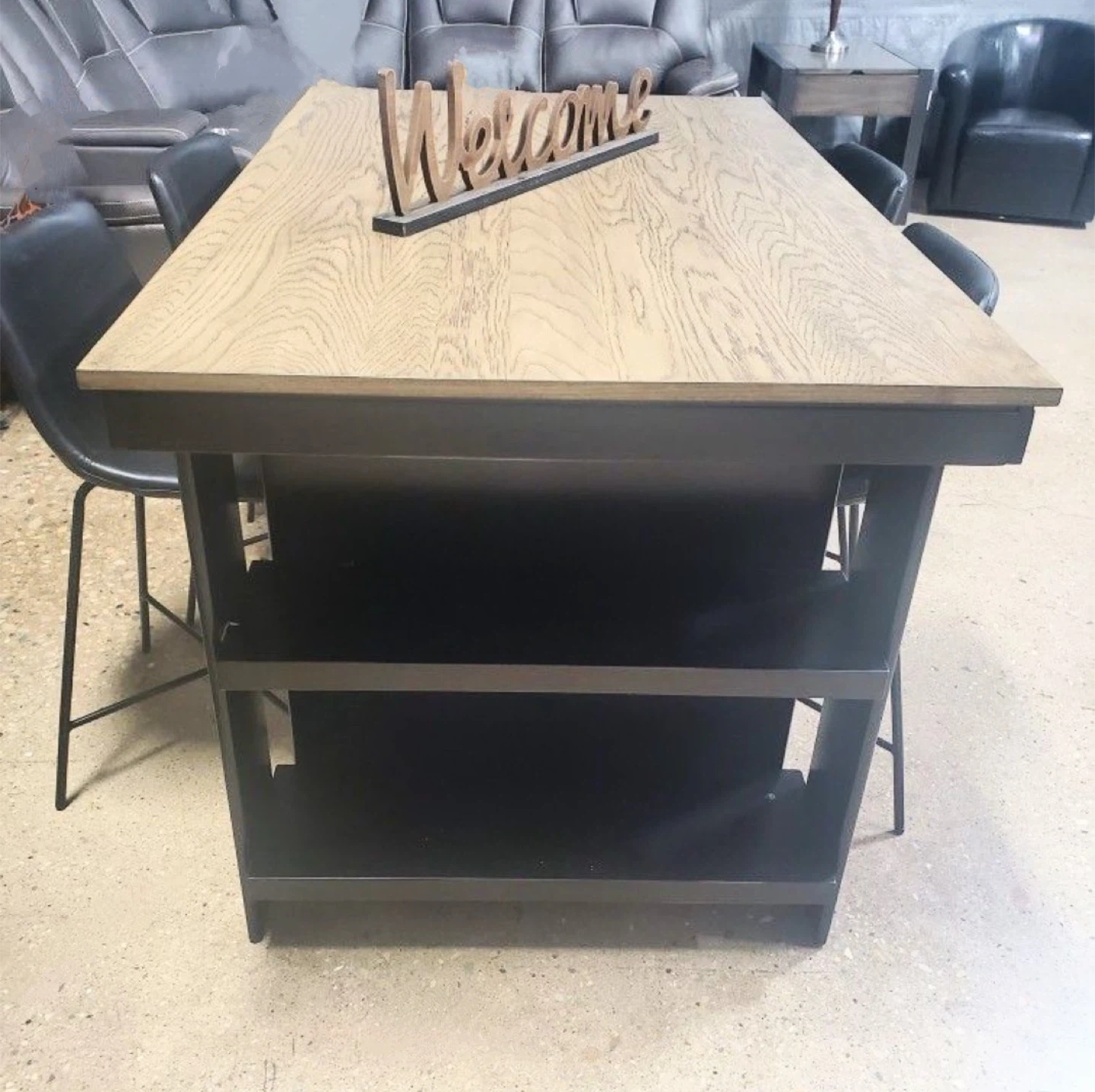 New 5 Piece Counter Height Dining Set With Side Storage - photo 2