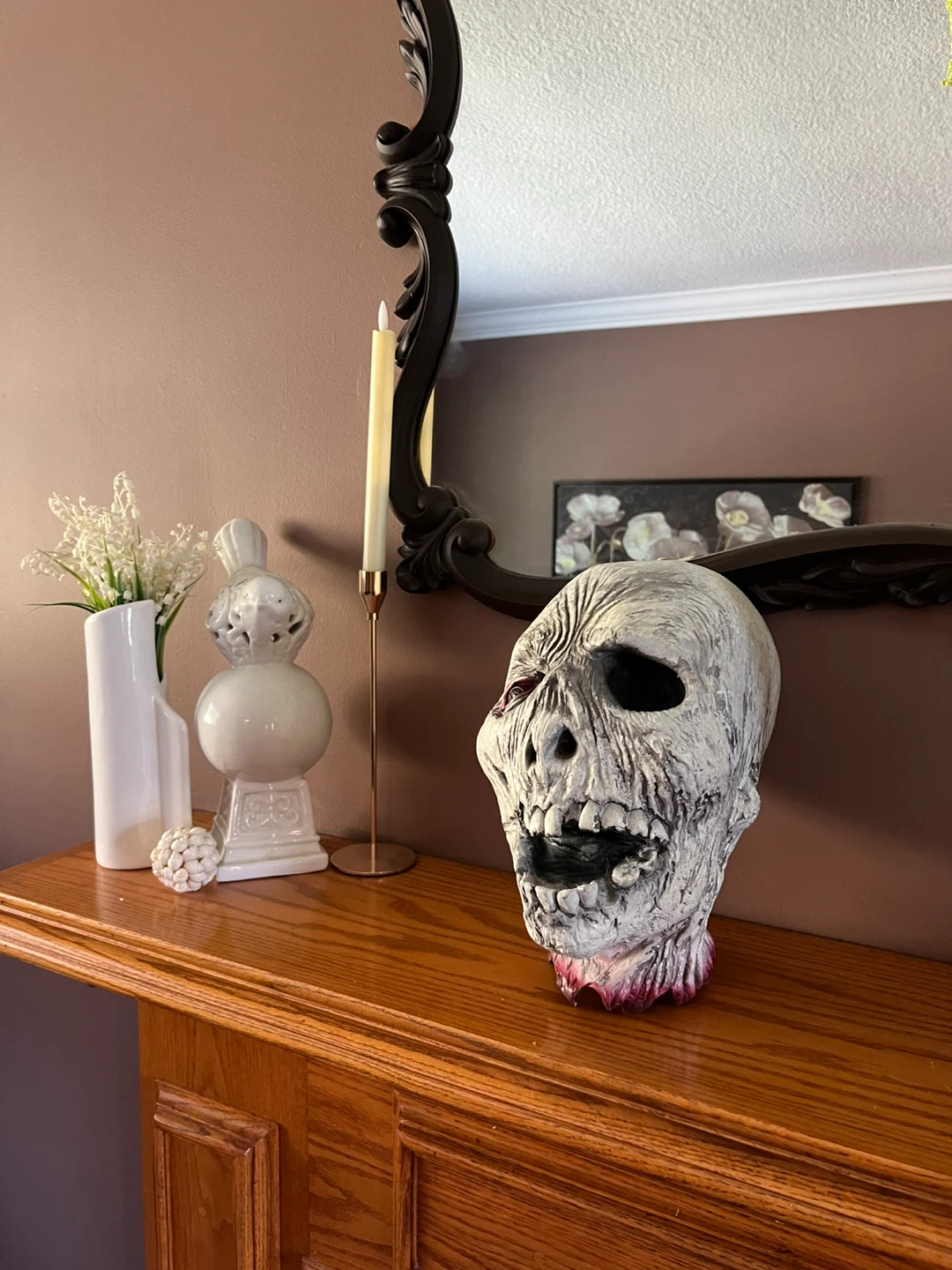 Zombie Head Halloween Prop Decoration - photo 2