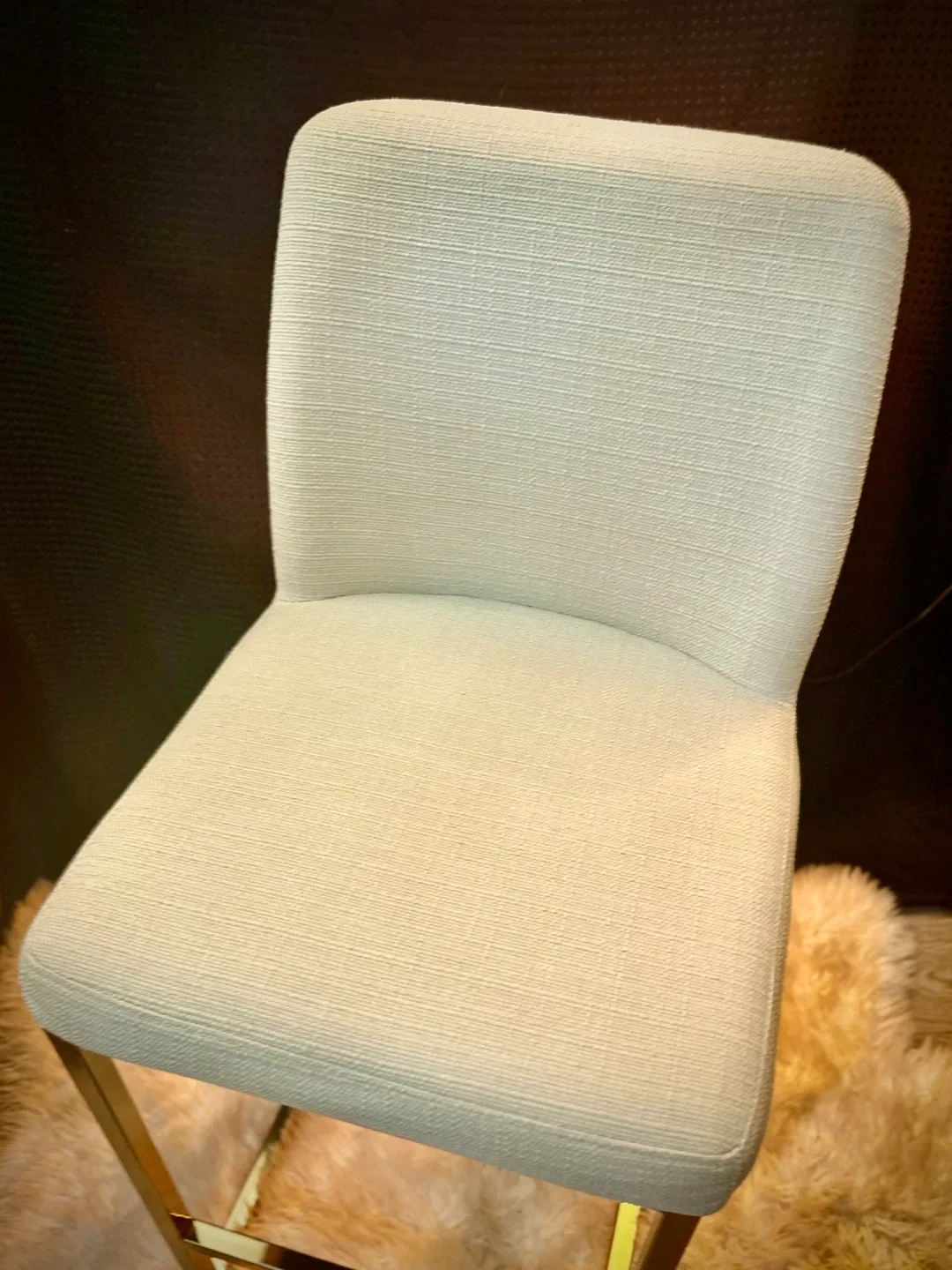 Gold and White Bar Stool image indicator(10)