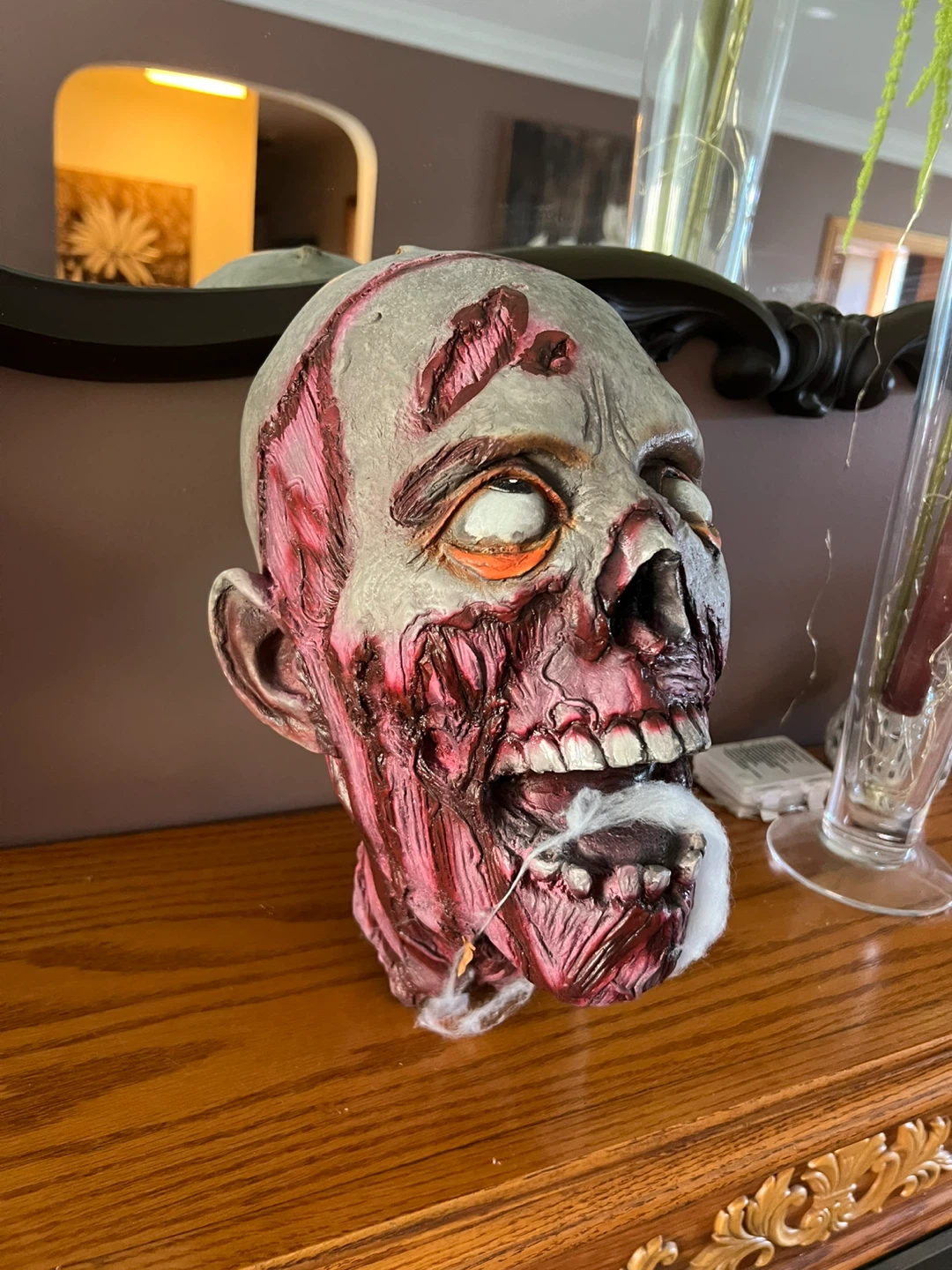 Zombie Head Halloween Decoration