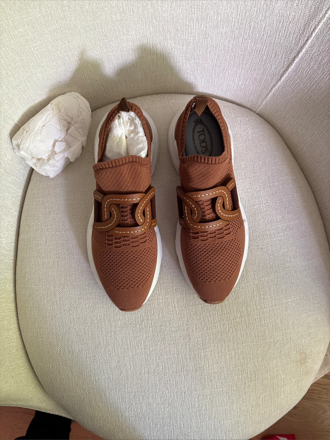 Tod's  women’s Jane Sneakers - Brown size 10.5 - photo 5