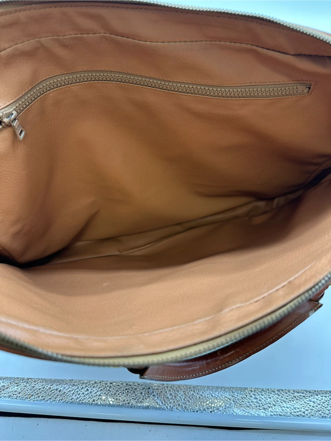 Celine Macadam Brown Leather Travel Bag - photo 3