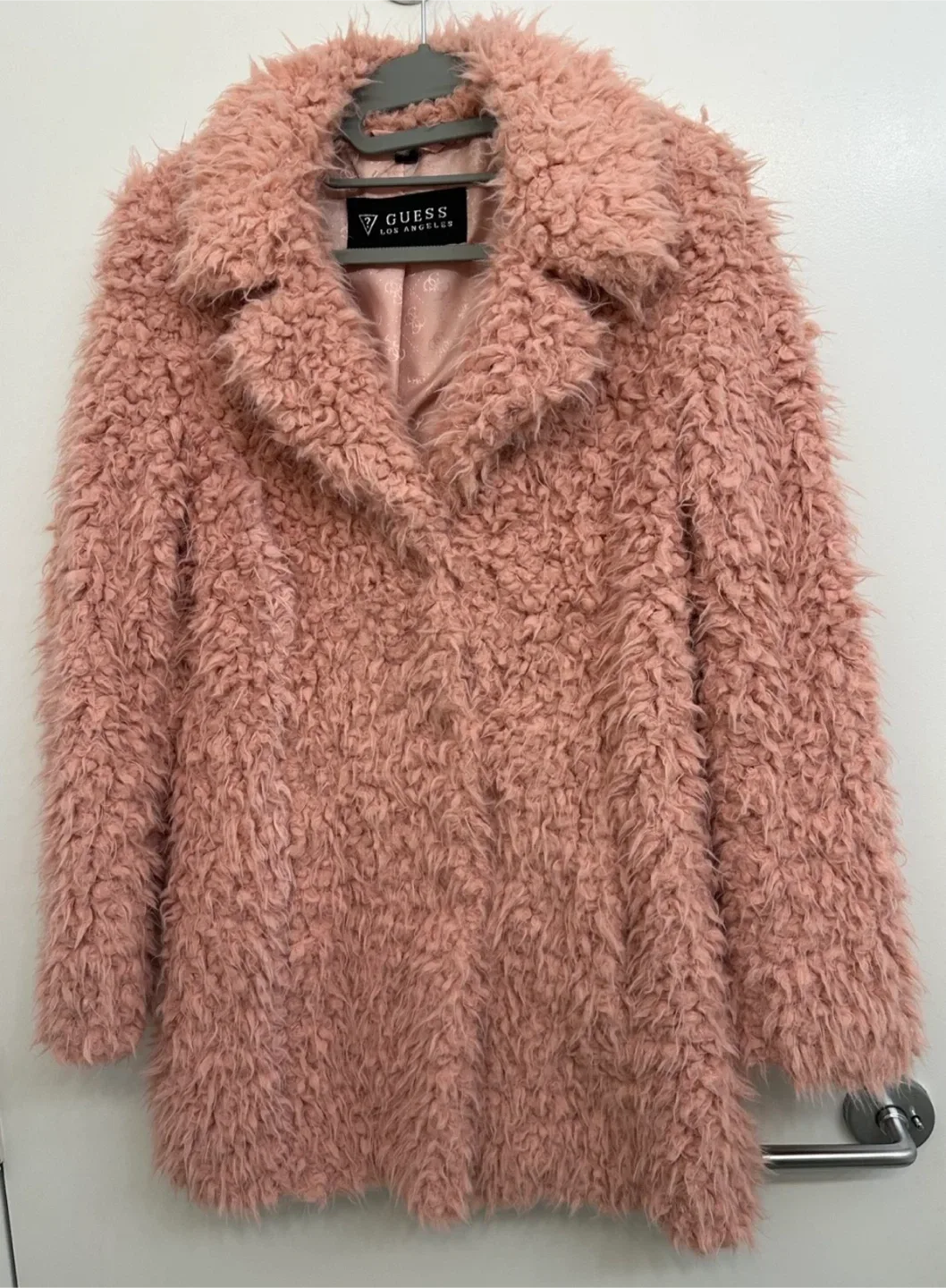 New Guess Pink Faux Fur Coat 🥕 thumbnail