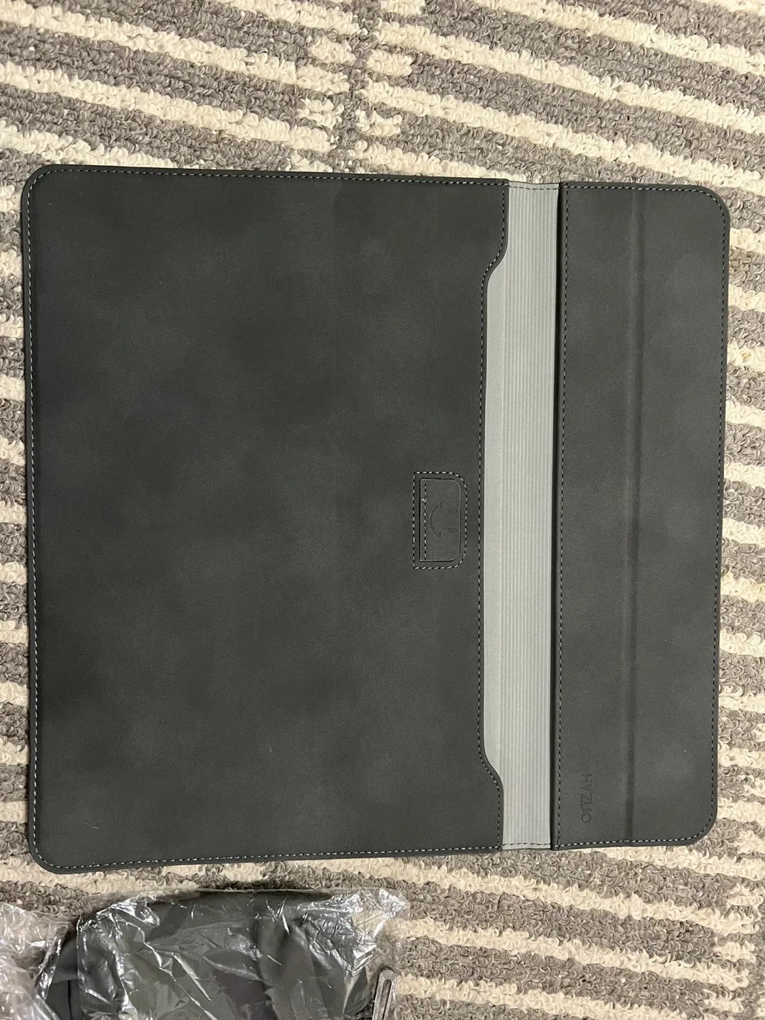 HYZUO Laptop Sleeve with Accessories Pouch Grey image indicator(4)