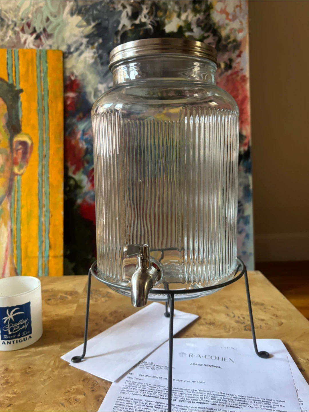 Glass Beverage Dispenser with Spigot - photo 3