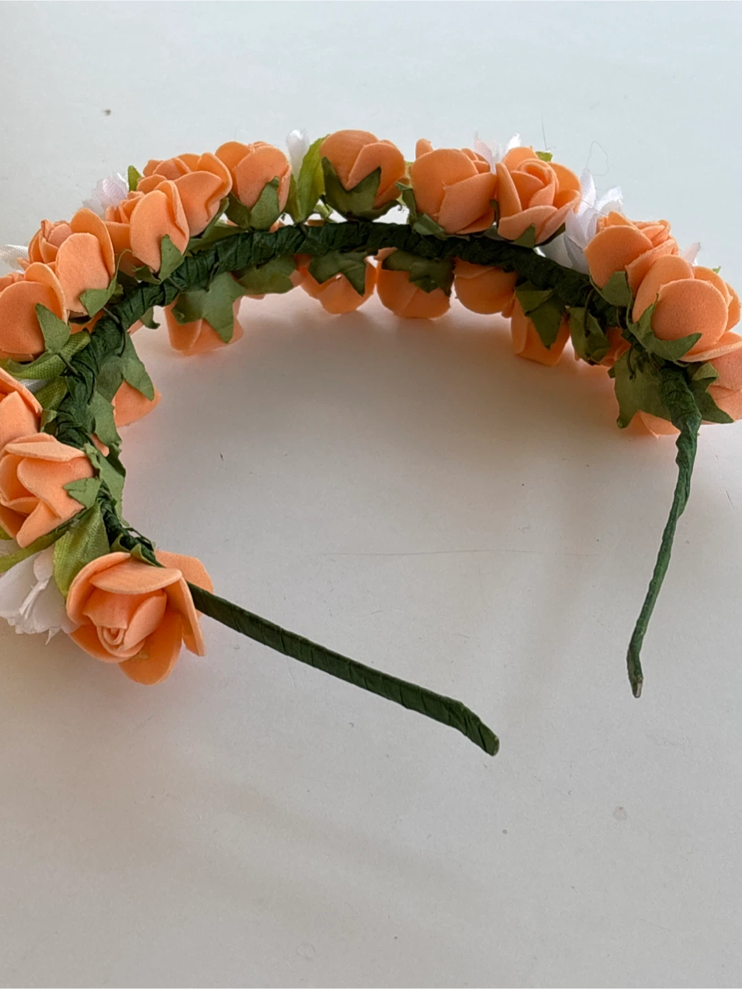 Orange Floral Headband - photo 2