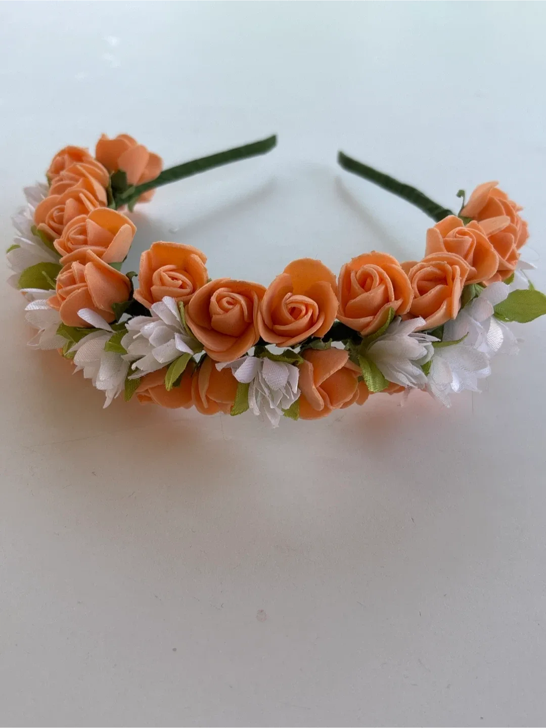 Orange Floral Headband thumbnail