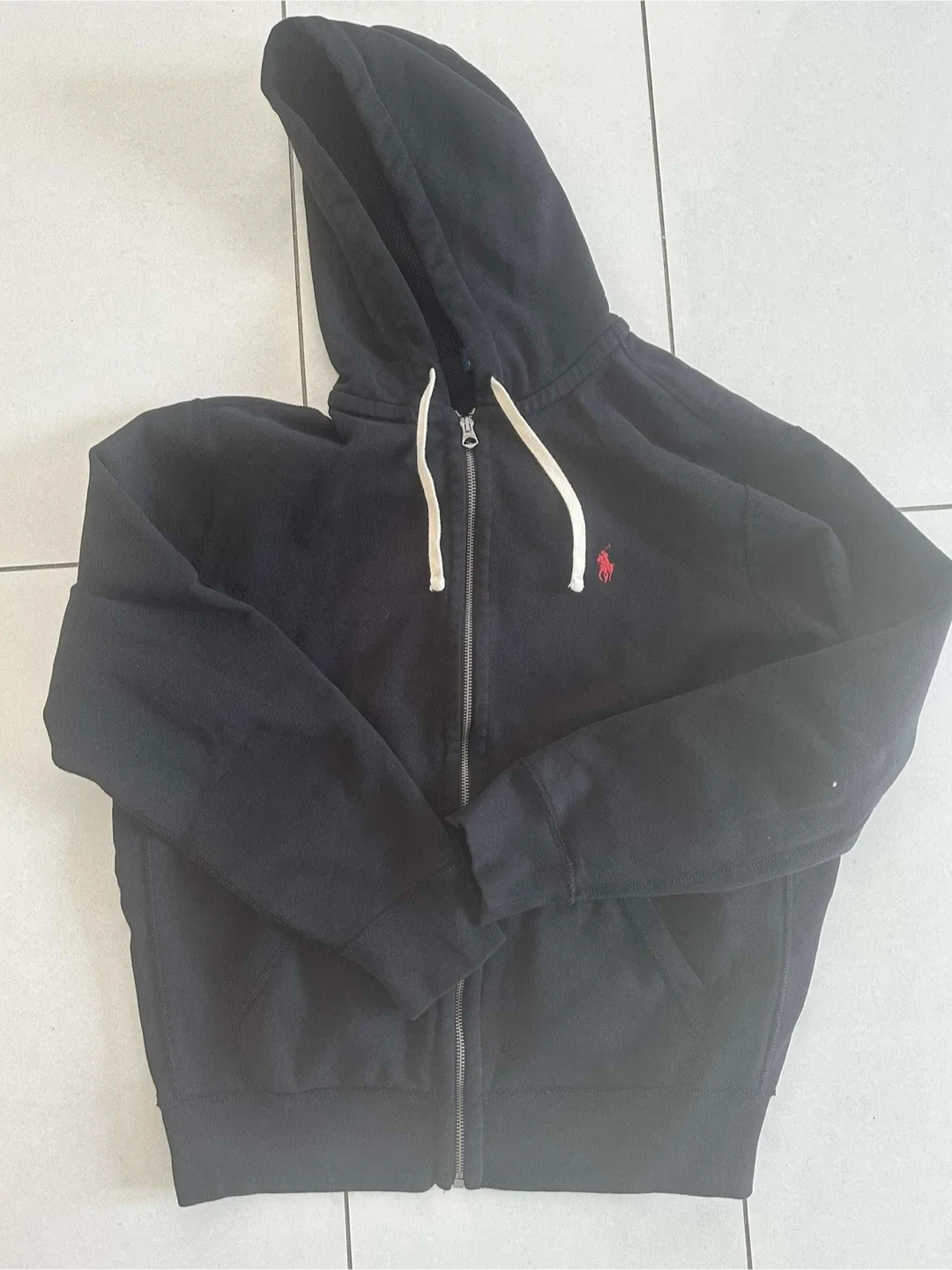 Ralph Lauren Polo Black Zip-Up Hoodie - Size L thumbnail