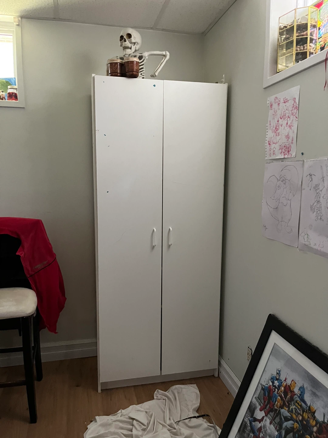 White Wardrobe Cabinet - photo 3