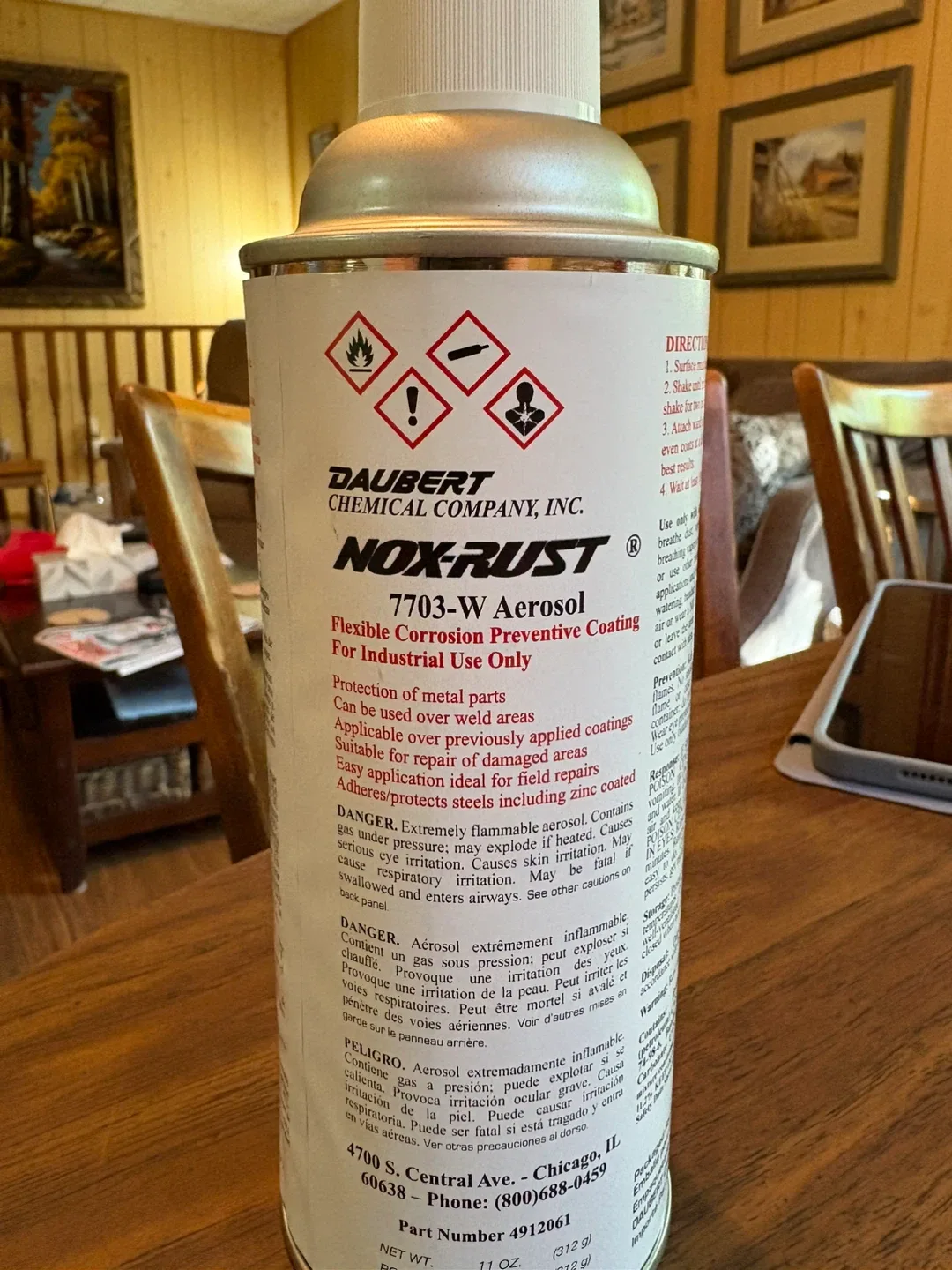 Daubert Nox-Rust 7703-W Aerosal  Spray thumbnail
