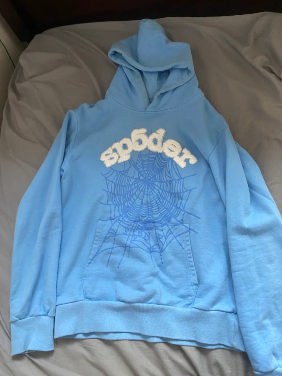 Sp5der Blue Hoodie thumbnail