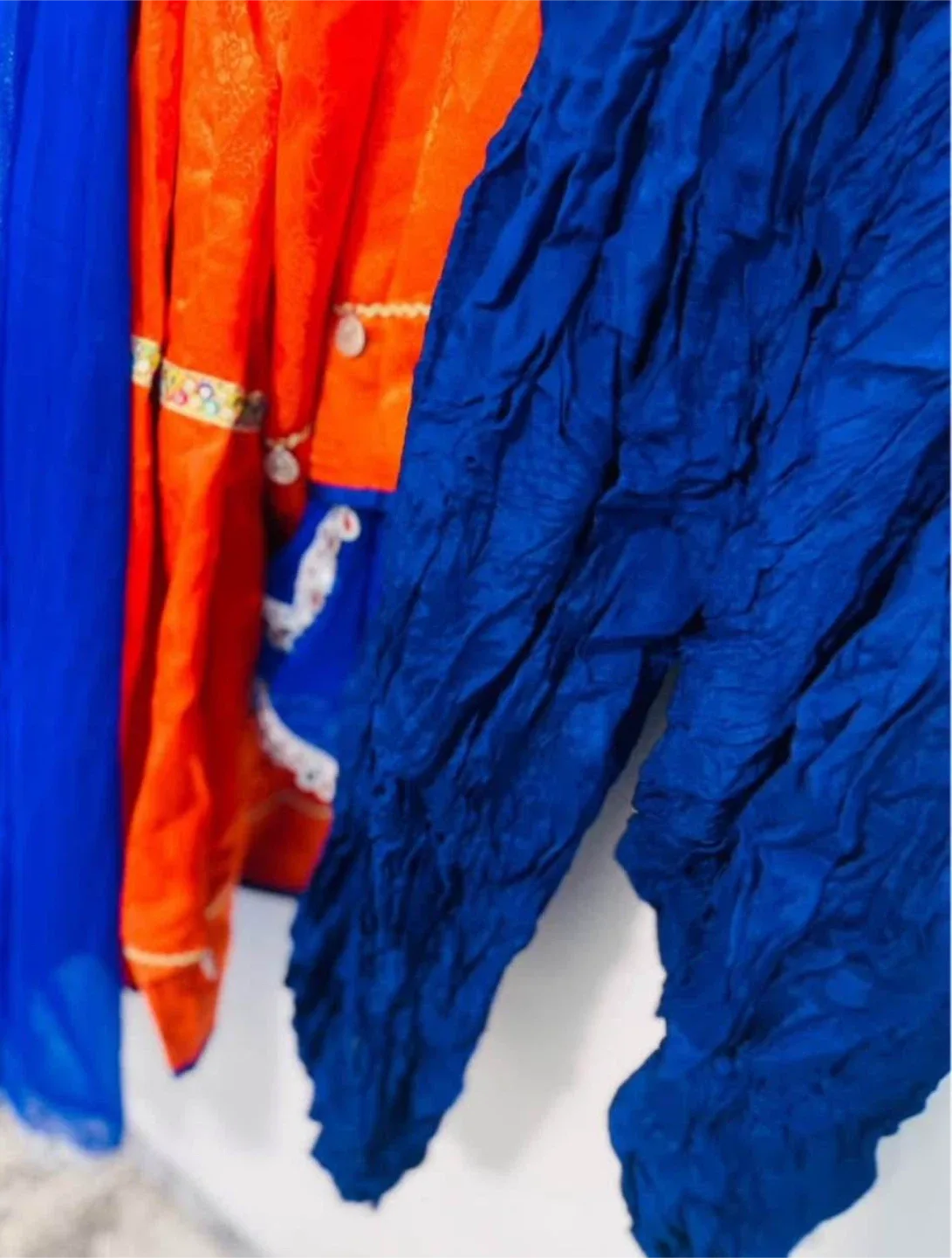 Orange & Blue afghani dress image indicator(4)