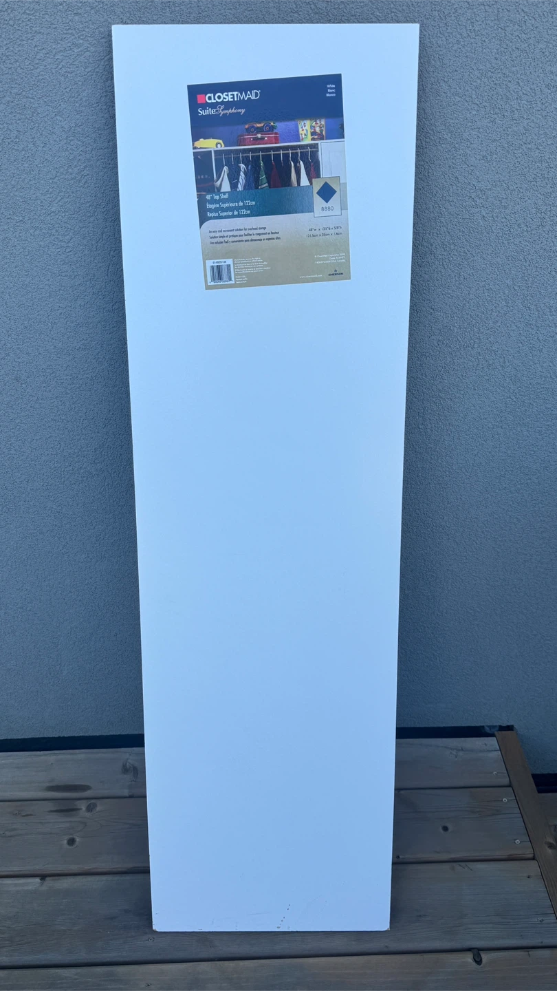ClosetMaid SuiteSymphony 48" White Top Shelf - photo 2