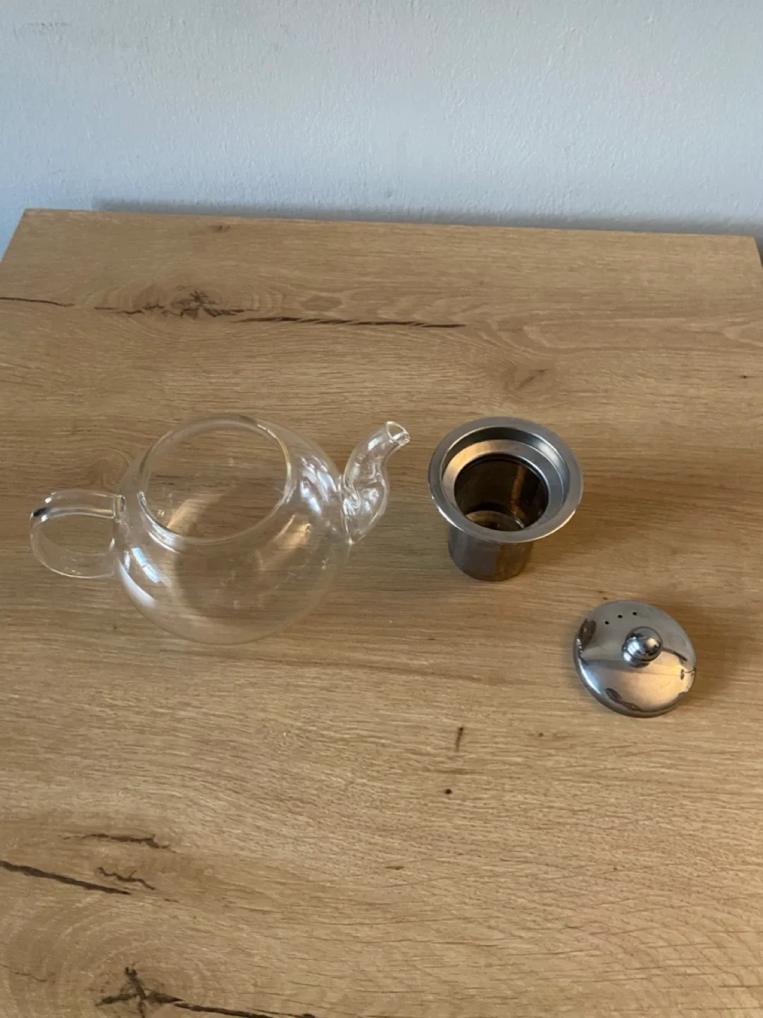 Glass Teapot with Stainless Steel Infuser image indicator(3)