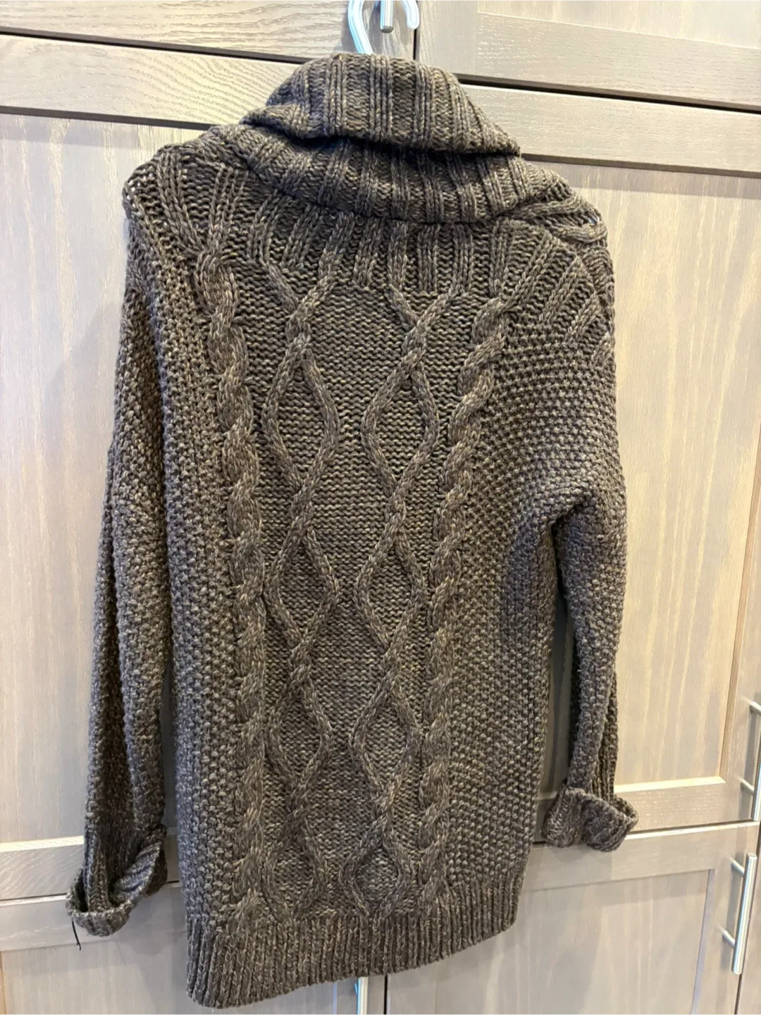 Global Work Brown Knit Cardigan - Size M image indicator(5)