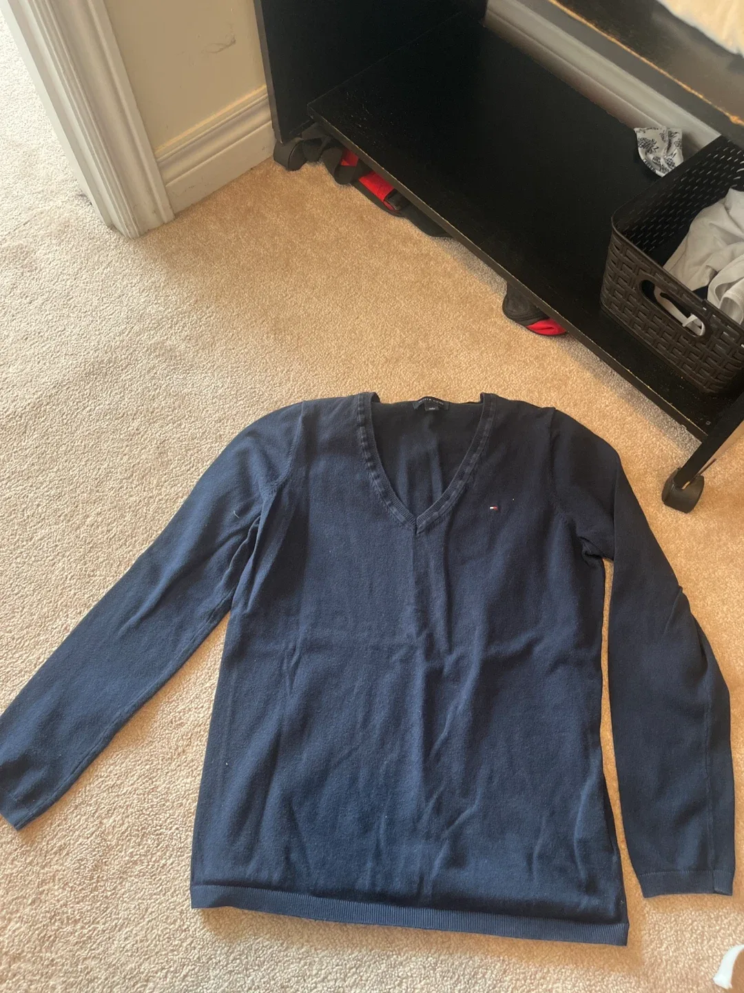 Tommy Hilfiger V-Neck Sweater - Size S thumbnail