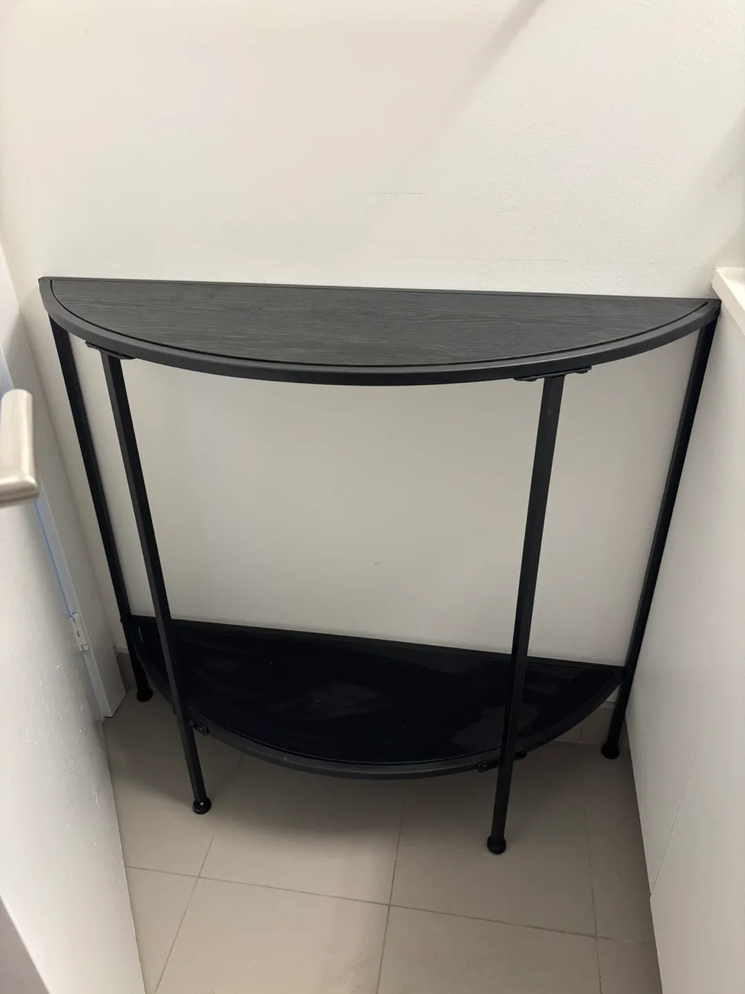 Black Half Moon, metal Console Table image indicator(4)