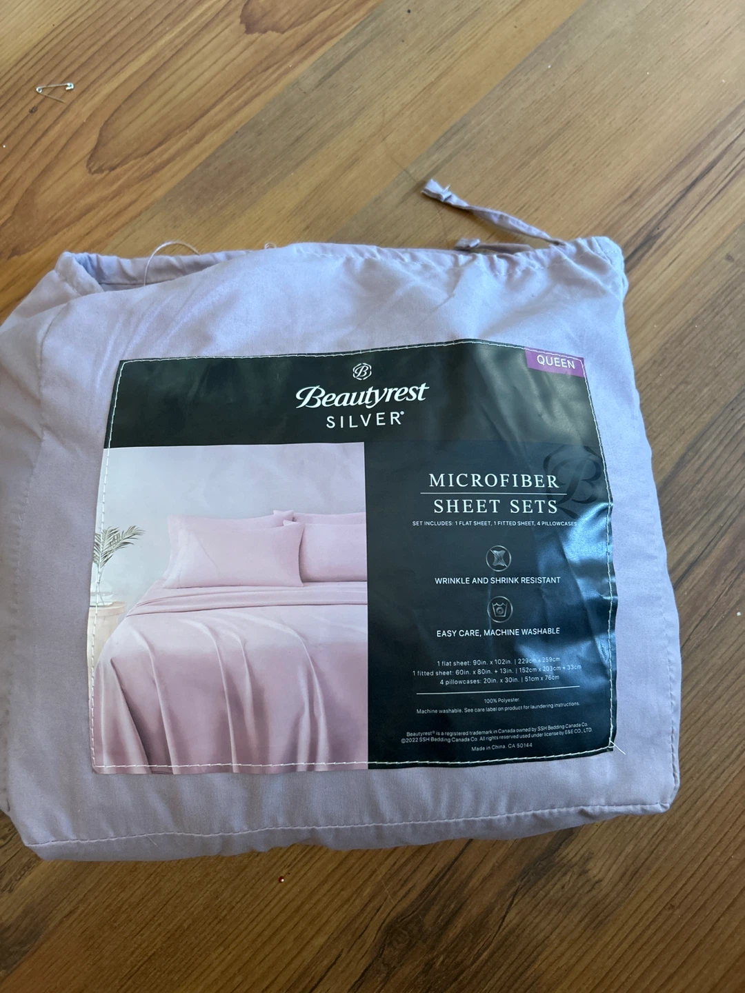 Beautyrest Silver Microfiber Queen Sheet Set