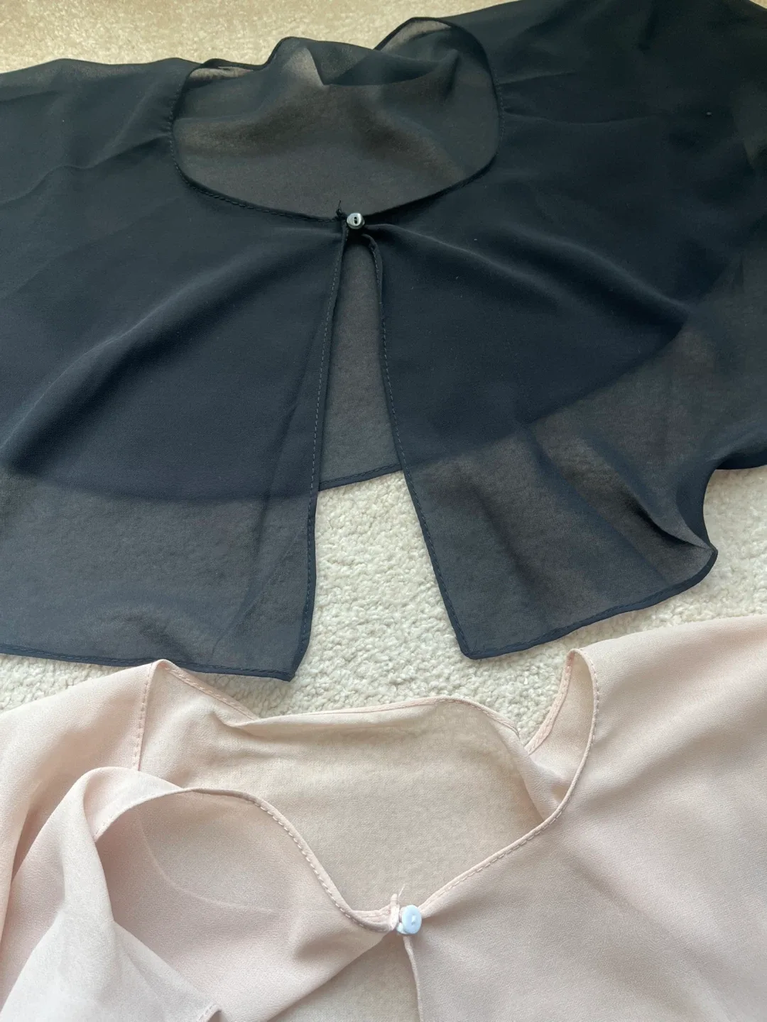 Two Bolero Shrugs - Black & Beige image indicator(2)