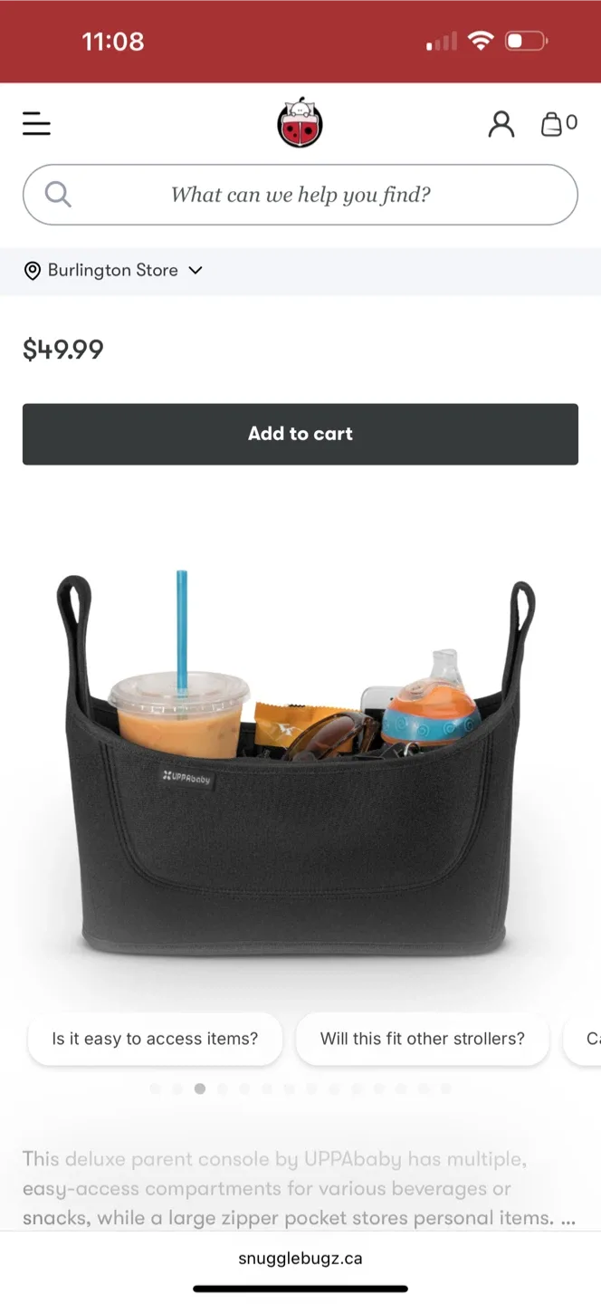 Uppababy stroller organizer EUC retail $60 image indicator(2)