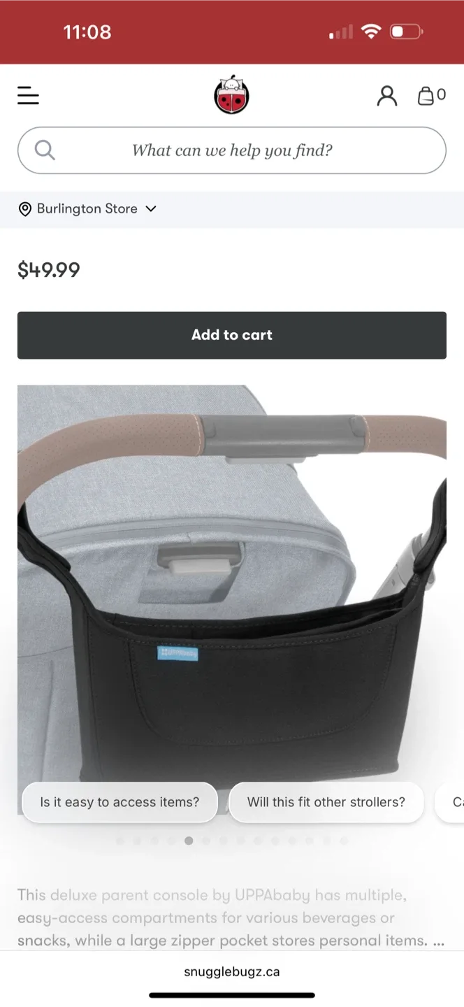 Uppababy stroller organizer EUC retail $60 image indicator(4)