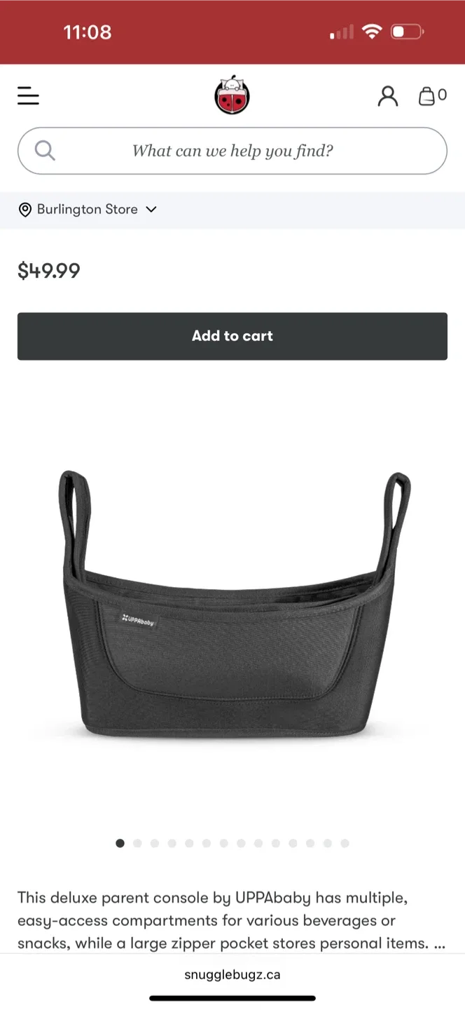 Uppababy stroller organizer EUC retail $60 image indicator(3)