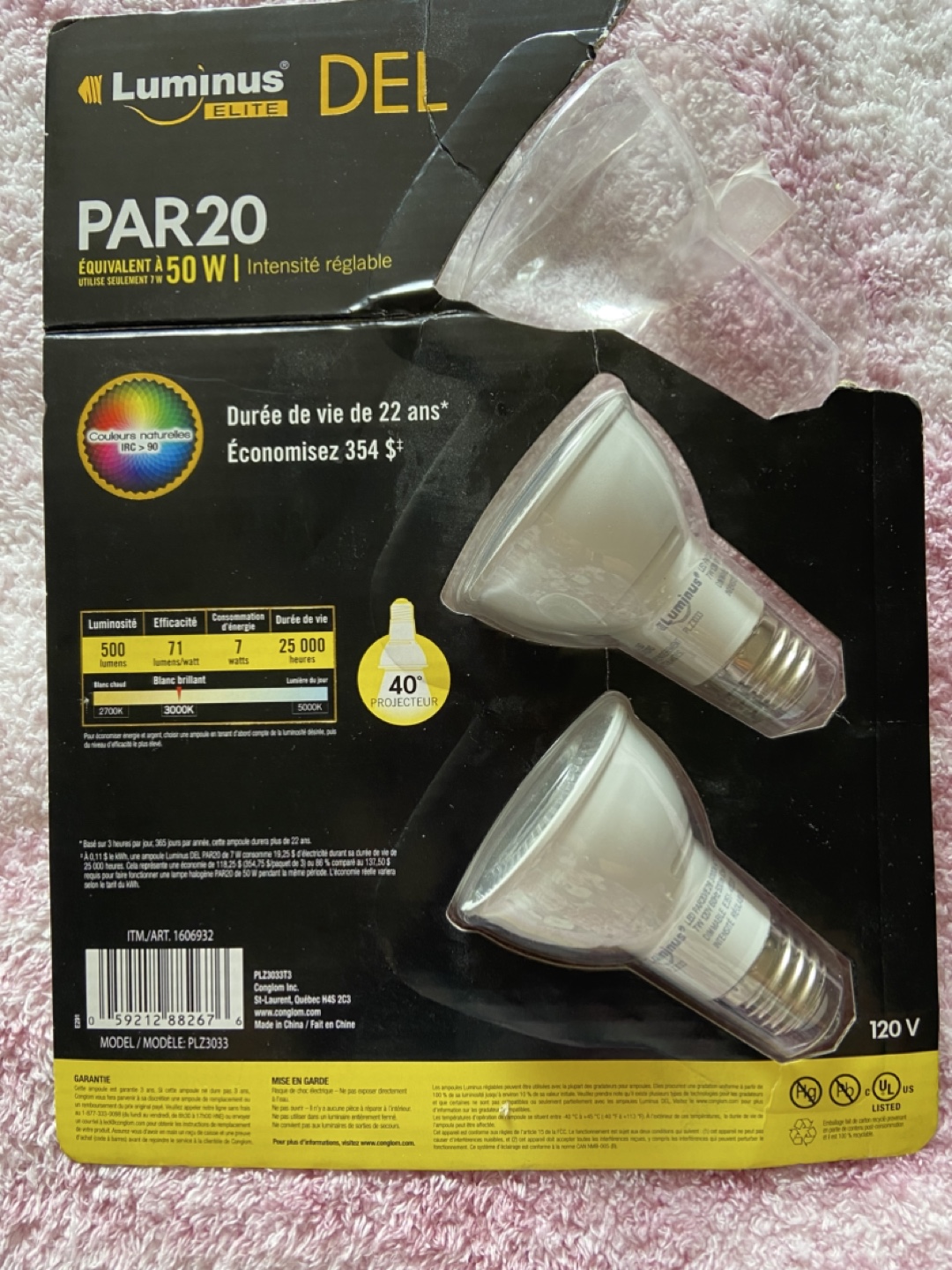 LUMINUS DEL PAR20 50W LED Bulb - photo 2