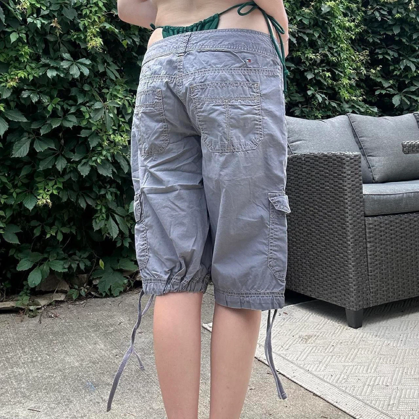 Tommy Hilfiger Grey Cargo Capri Pants - photo 2