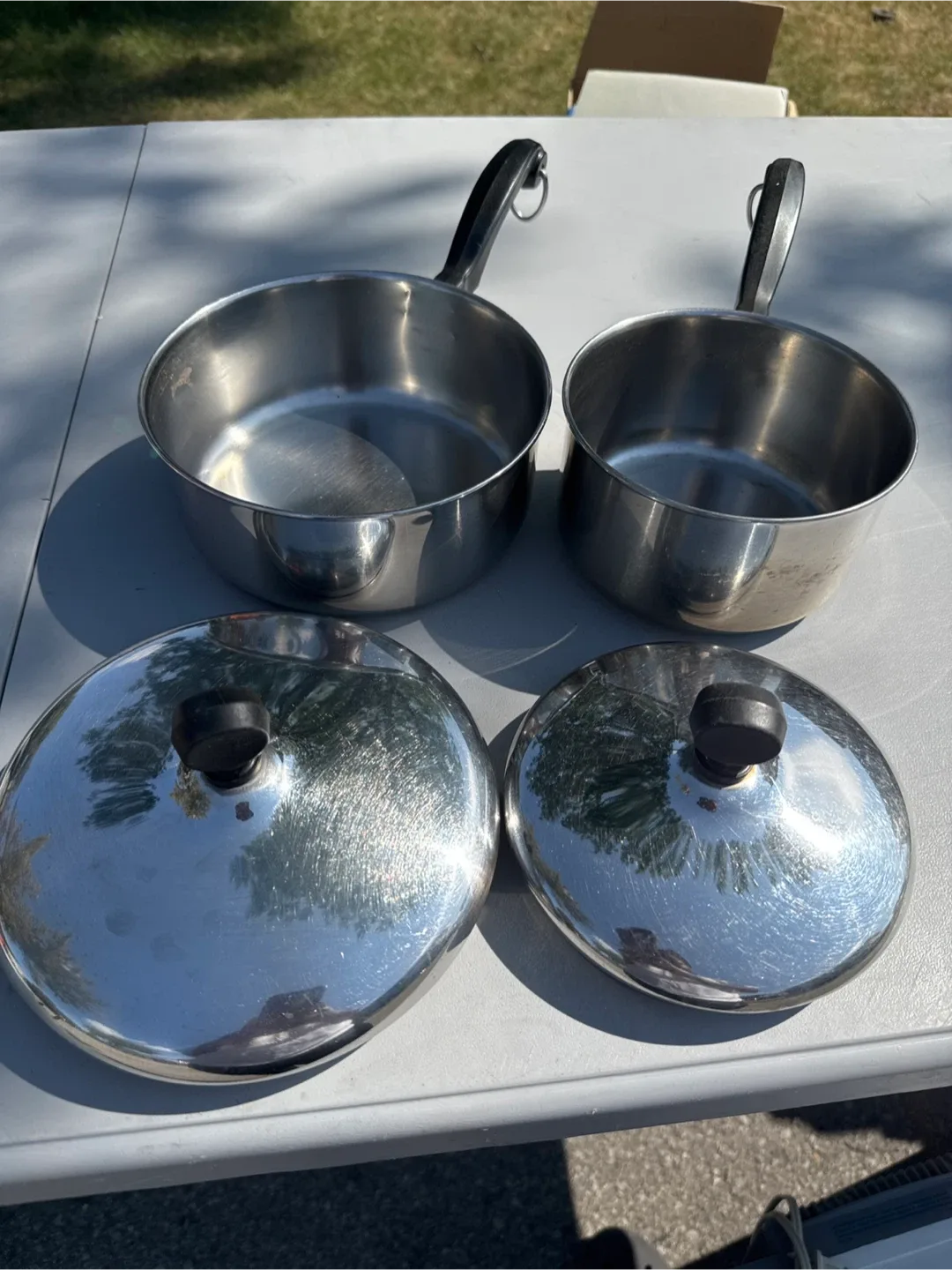 Stainless Steel Sauce Pans with Lids - Set of 2 thumbnail