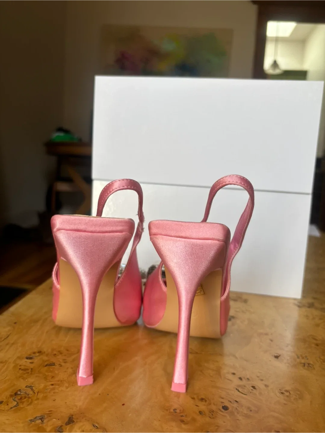 girlie bow Pink Heels Size 9 image indicator(3)