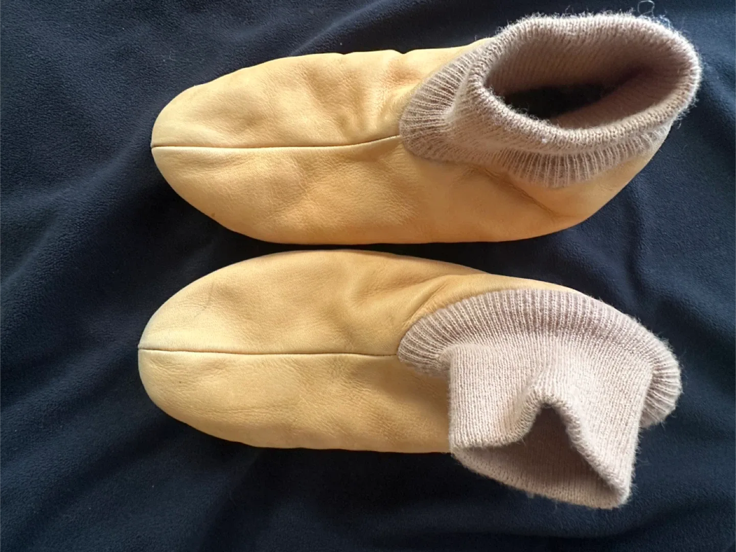 Leather Baby Booties thumbnail