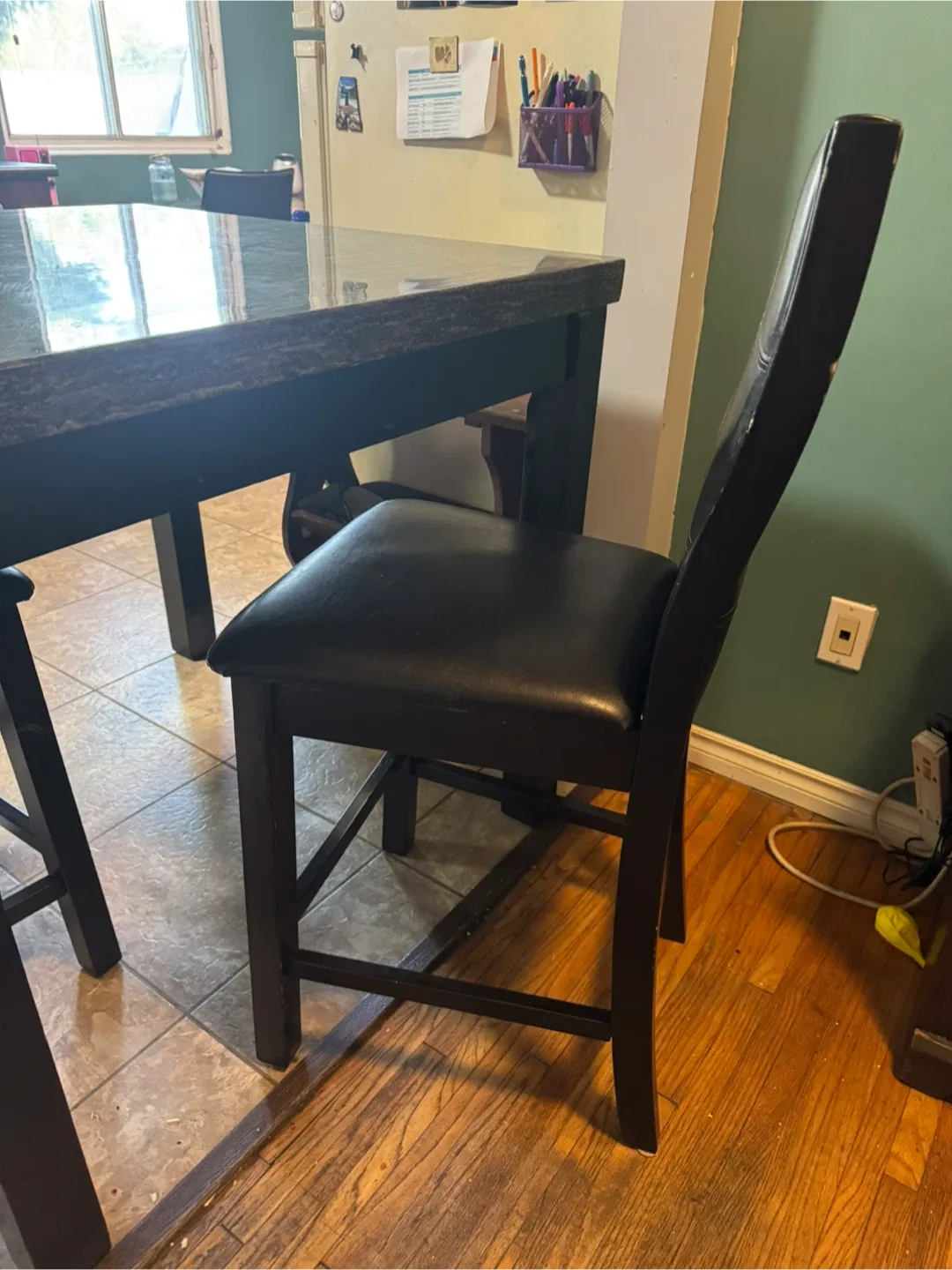 Black Dining Table with 4 Chairs image indicator(3)