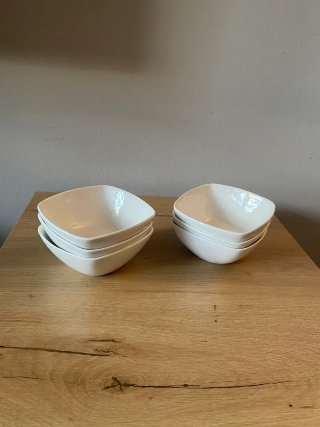 Set of 6 White Square Bowls image indicator(3)