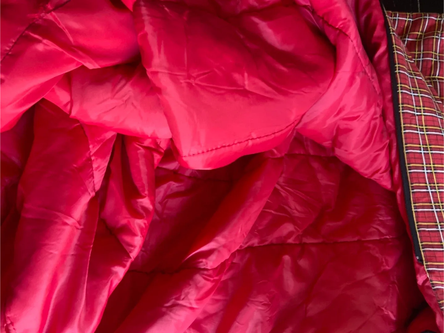 Red Plaid Sleeping Bag image indicator(2)