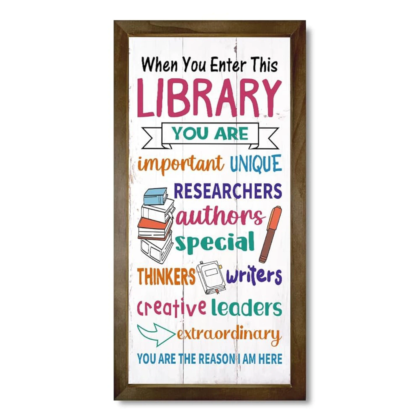 New Rustic Wood Library Wall Décor - photo 5