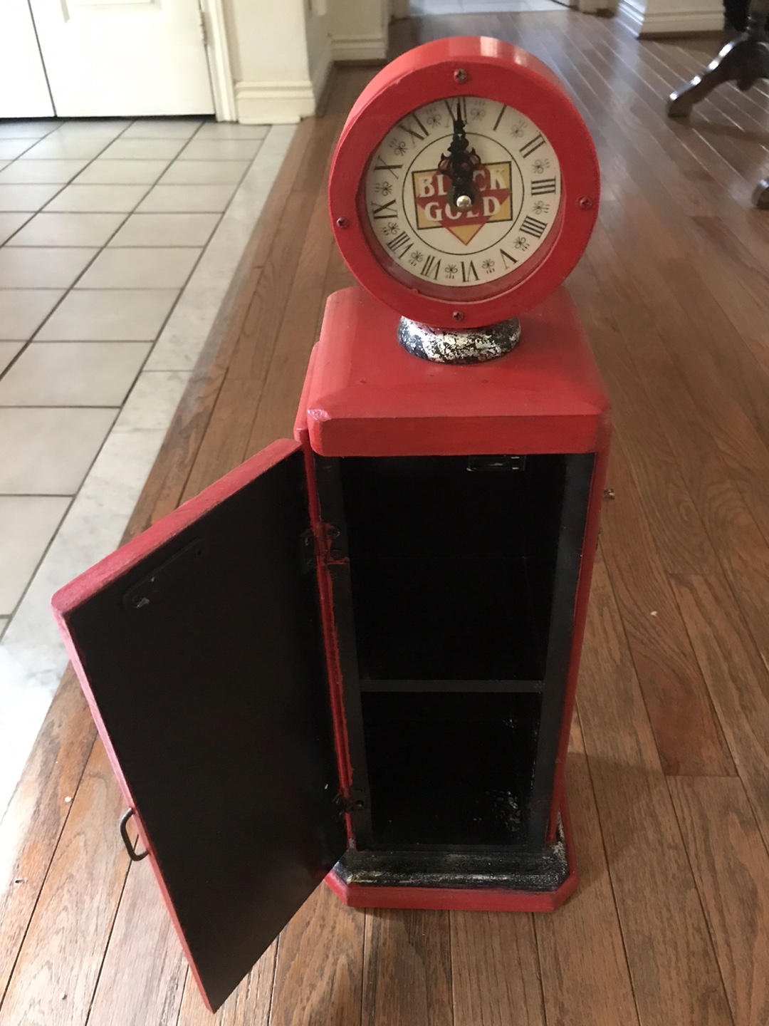 Black Gold Gas Pump Clock - Clock not working - photo 2