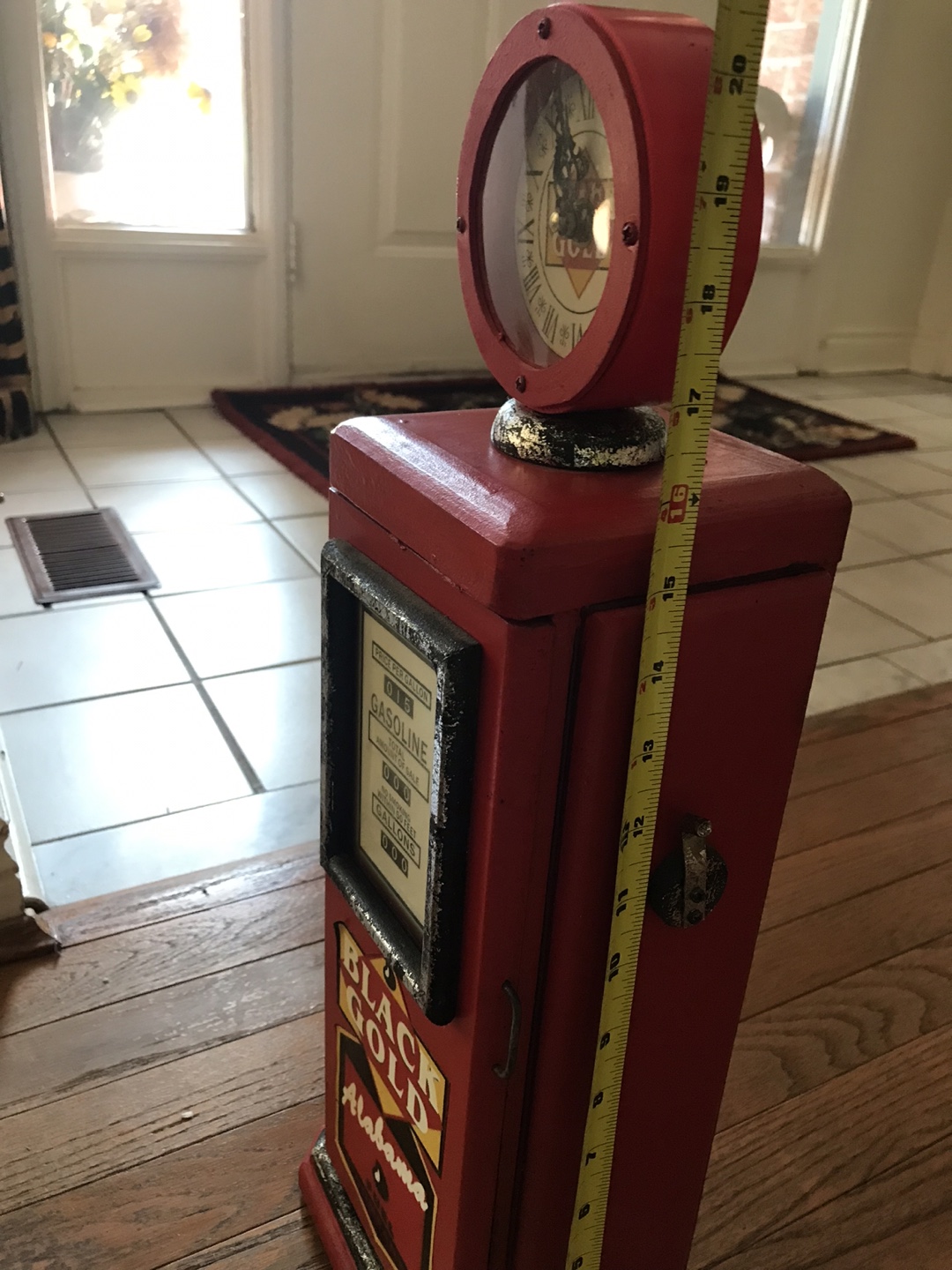 Black Gold Gas Pump Clock - Clock not working - photo 3